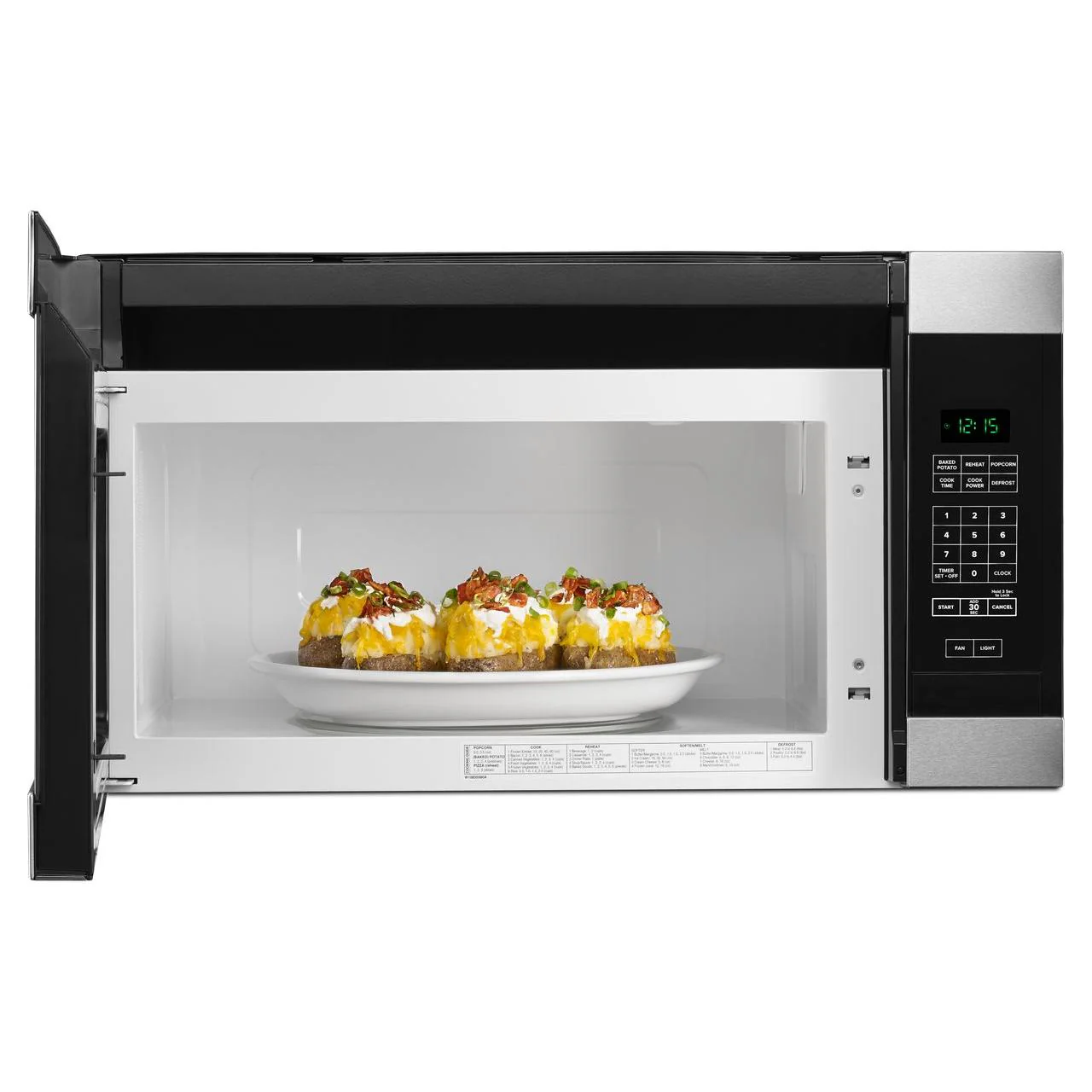 Amana Four à micro ondes à hotte intégrée de 30 po, 1.6 pi cu - Image 6