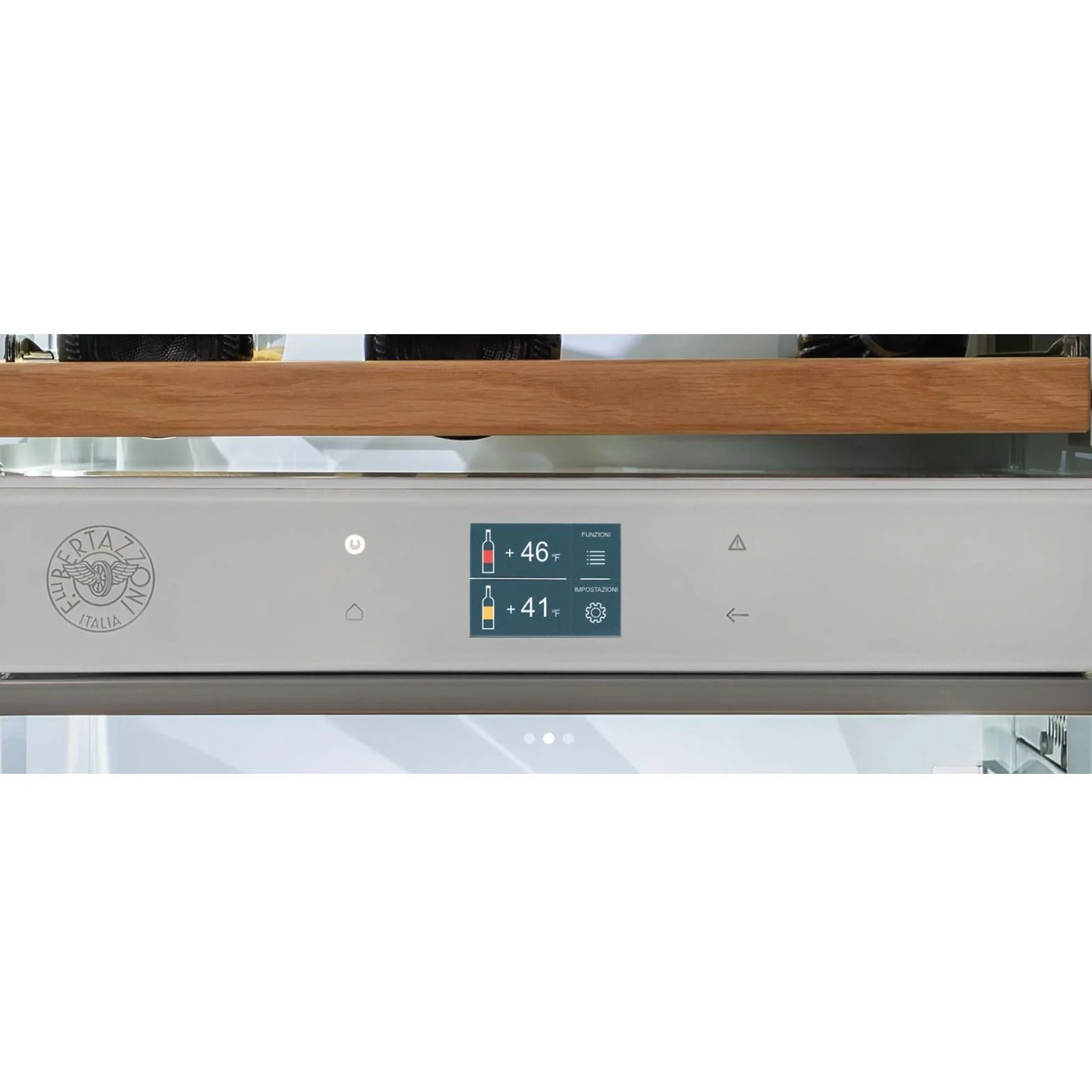Bertazzoni Cellier à vin de 52 bouteilles avec deux zones de température REF18WCPRL/23 - Image 3