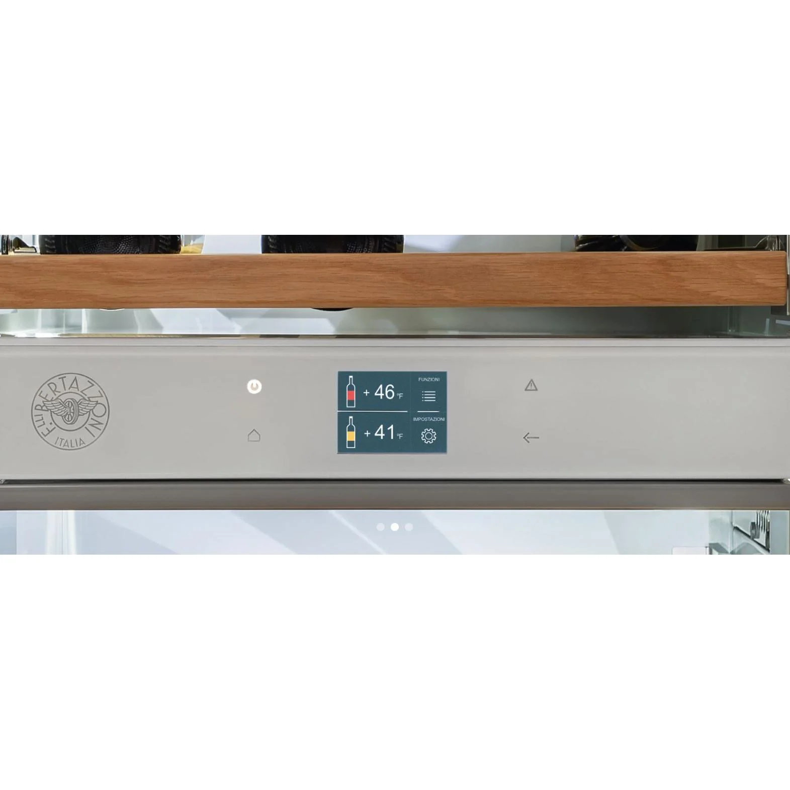 Bertazzoni Cellier à vin de 80 bouteilles avec deux zones de température REF24WCPRR/23 - Image 3