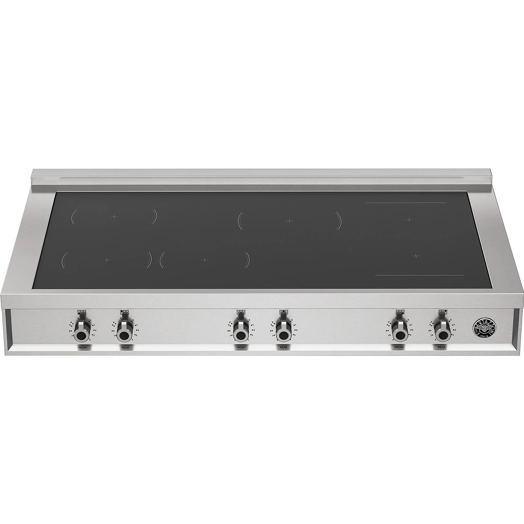 Bertazzoni Dessus de cuisinière à induction de 48 pouces avec 6 éléments PRO48RT6IXT