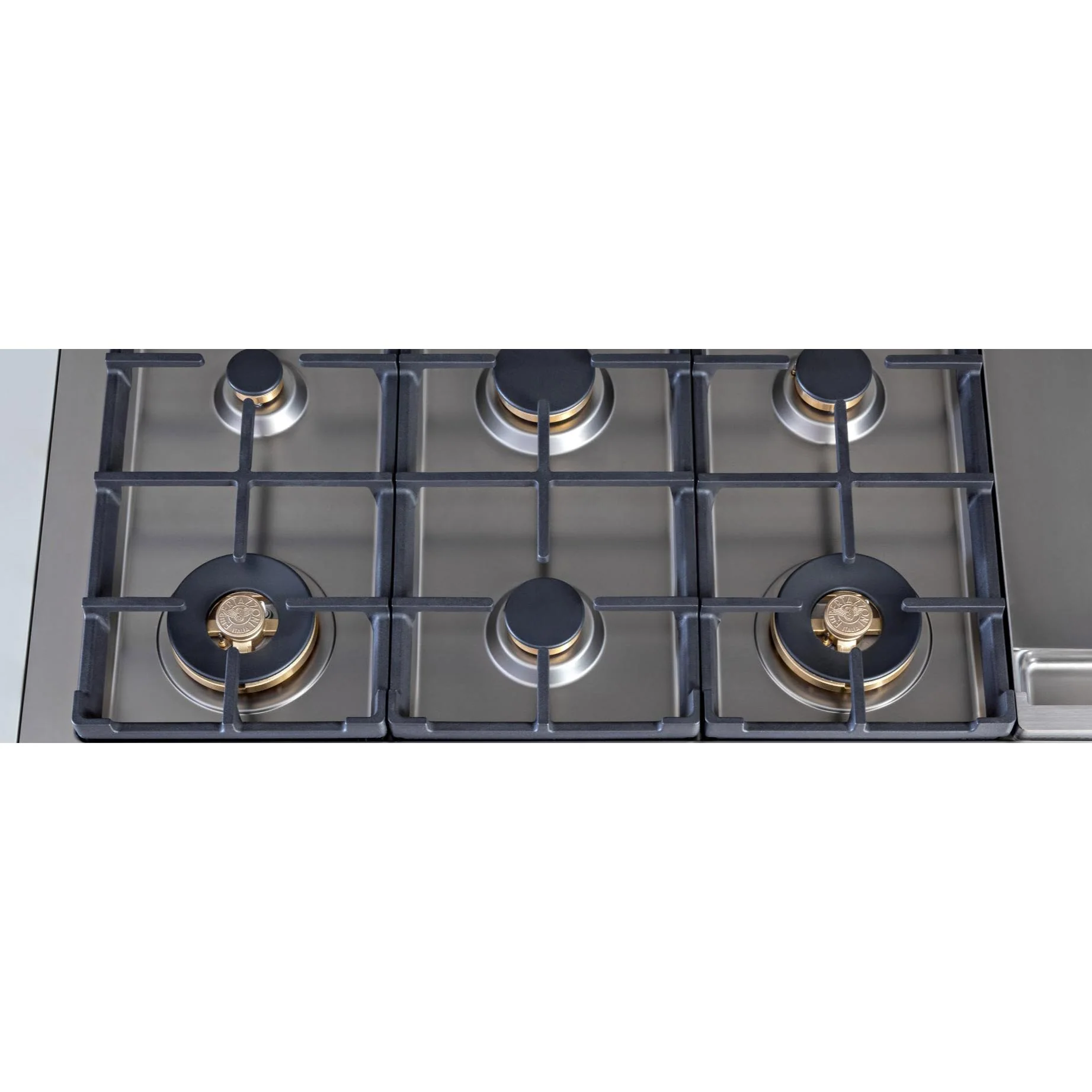 Bertazzoni Dessus de cuisinière encastrée à bi-énergie de 48 po. avec plaque chauffante électrique PROF486GRTBXT - Image 3