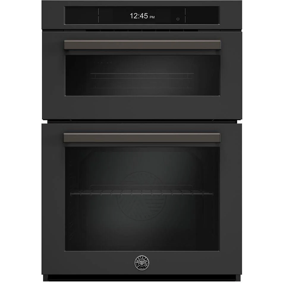 Bertazzoni Four mural encastré combinaison avec micro-ondes rapide de 30 pouces, 6,4 pi. cu. FPRO30COVTC