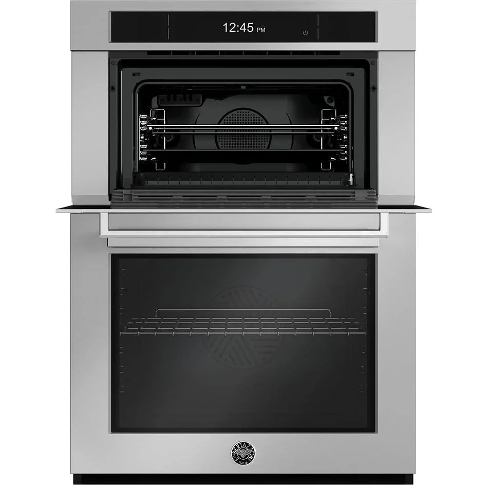 Bertazzoni Four mural encastré combinaison avec micro-ondes rapide de 30 pouces, 6,4 pi. cu. FPRO30COVTX - Image 2