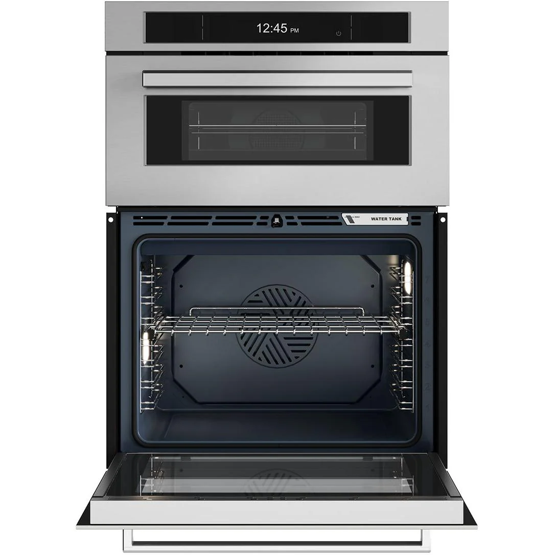Bertazzoni Four mural encastré combinaison avec micro-ondes rapide de 30 pouces, 6,4 pi. cu. FPRO30COVTX - Image 3