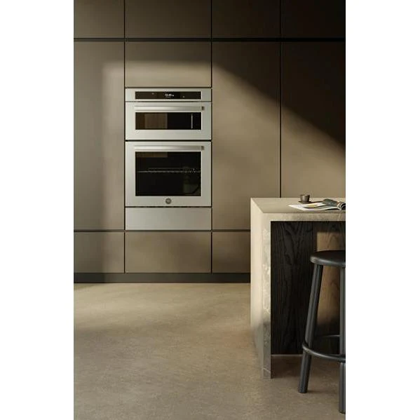 Bertazzoni Four mural encastré combinaison avec micro-ondes rapide de 30 pouces, 6,4 pi. cu. FPRO30COVTX - Image 8