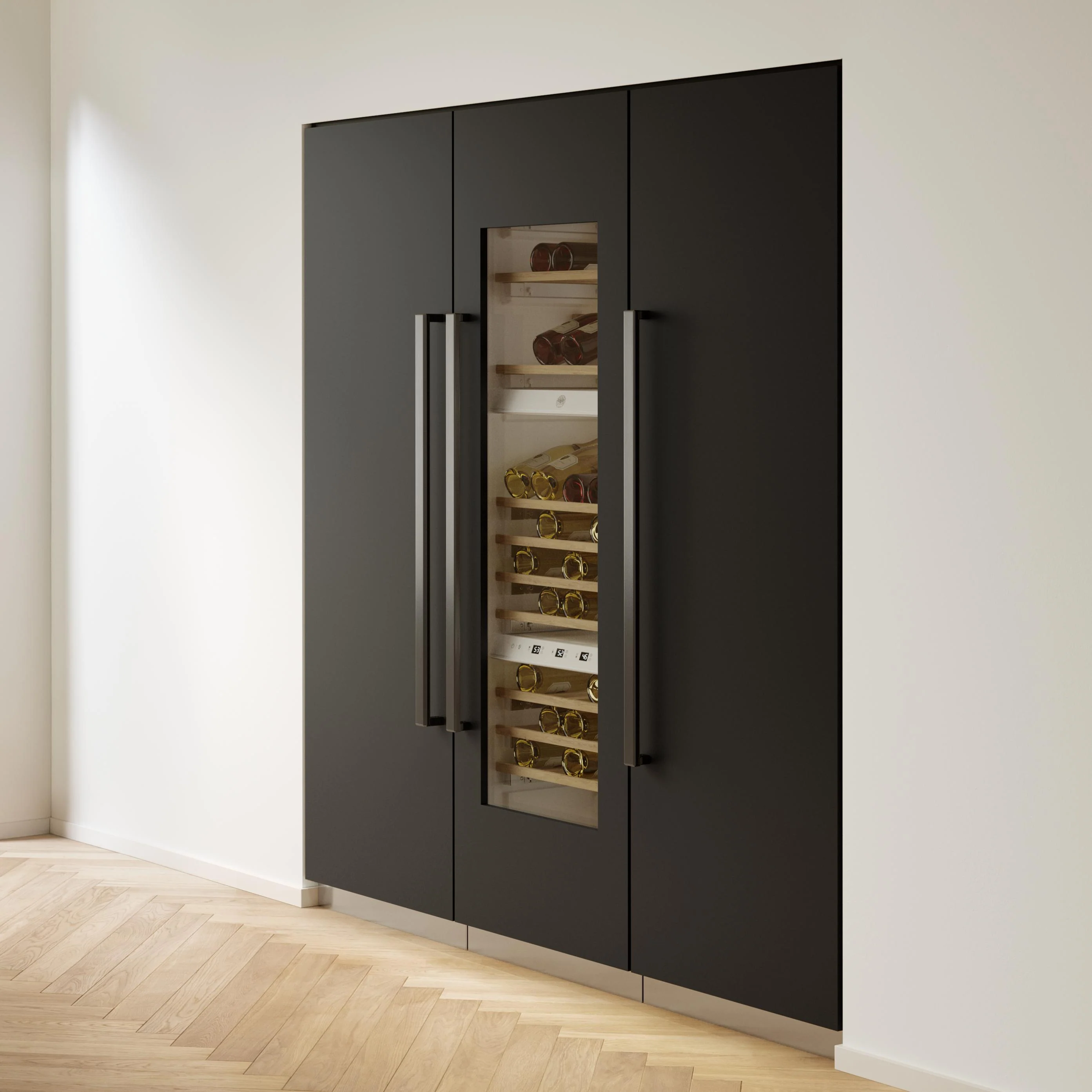 Bertazzoni Panneau avant Carbonio pour colonnes à vin encastrées de 24 pouces SP24WCC - Image 2