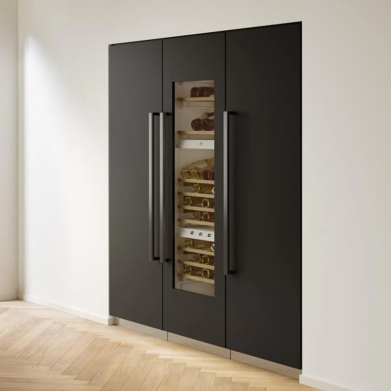 Bertazzoni Panneau avant Carbonio pour colonnes de congélateur encastré de 24 pouces SP24CC - Image 2