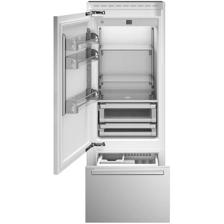 Bertazzoni Réfrigérateur à congélateur inférieur intégré de 30 pouces, 15,5 pi. cu. avec affichage numérique REF30BMBIXLT - Image 2