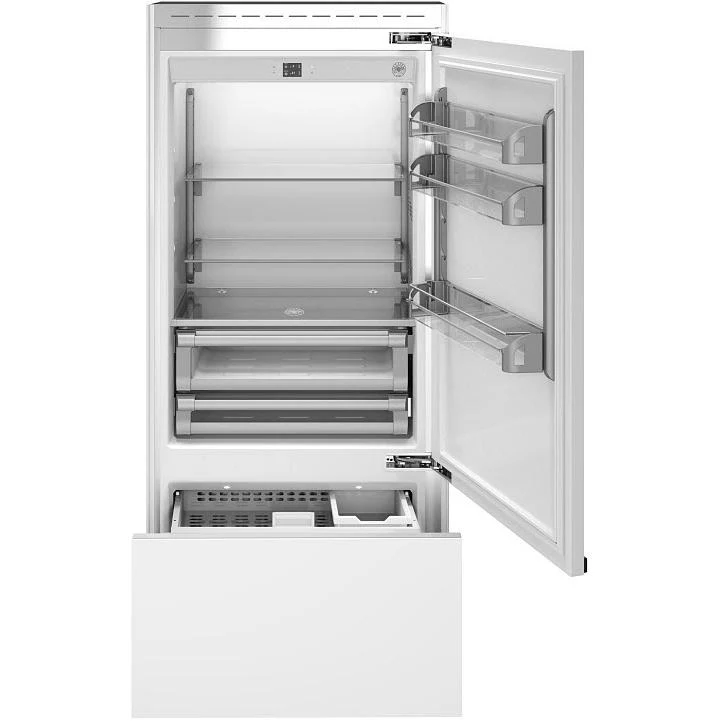 Bertazzoni Réfrigérateur à congélateur inférieur intégré de 36 pouces, 19,6 pi. cu. avec affichage numérique REF36BMBIXRT - Image 2