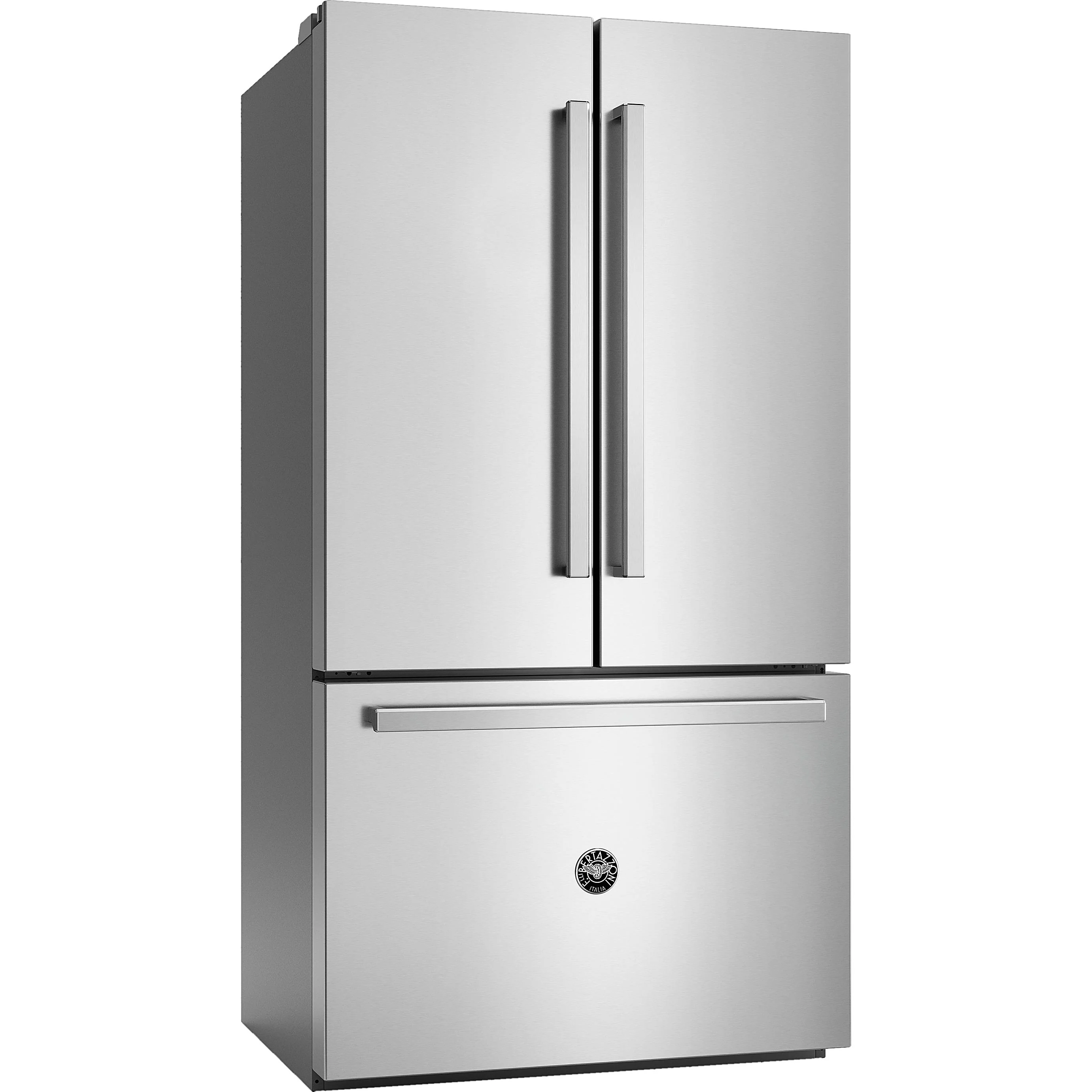 Bertazzoni Réfrigérateur trois portes avec porte à deux battants à profondeur de comptoir de 36 pouces, 26,2 pi. cu. avec machine à glaçons et distributeur d'eau RFD36FZNX - Image 3