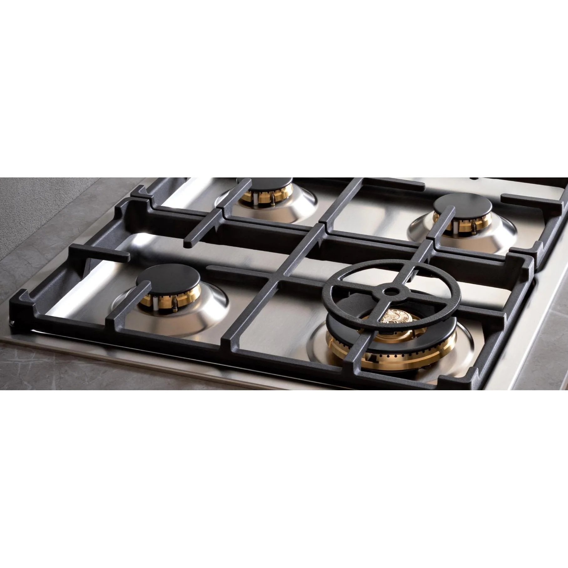 Bertazzoni Table de cuisson encastrée à gaz de 36 po. avec 6 brûleurs MAST366QBXT - Image 4