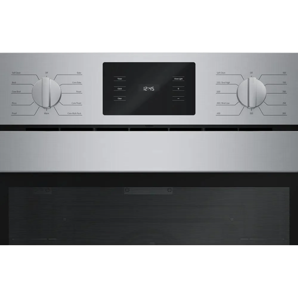 Bosch Four mural encastré simple de 30 pouces, 4,6 pi. cu. avec technologie convection - Porte ouverture à droite HBL5455RUC - Image 3