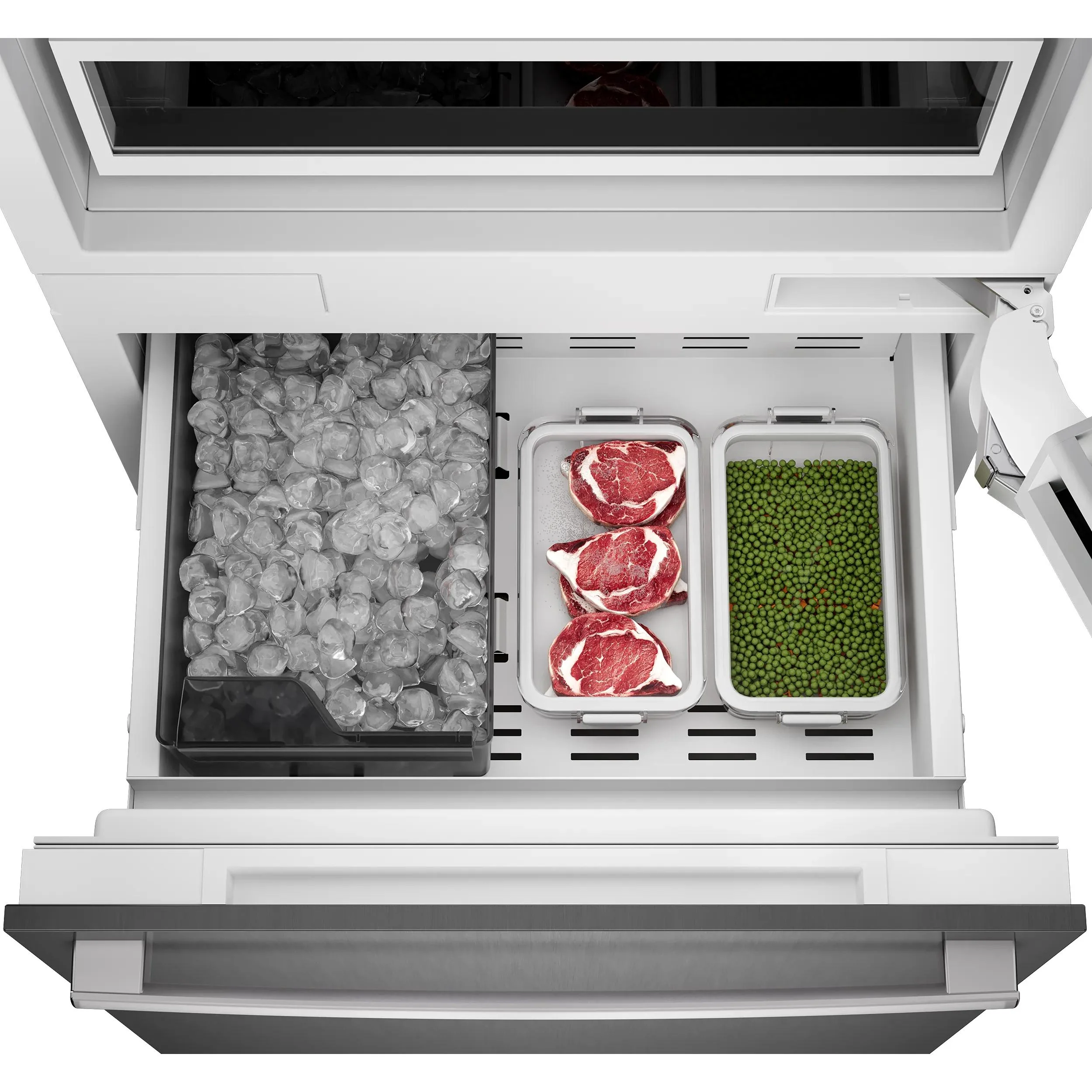 Bosch Réfrigérateur à congélateur inférieur intégré de 30 po., 16.5 pi.cu. avec connectivité Wi-Fi B30BB130SS - Image 6