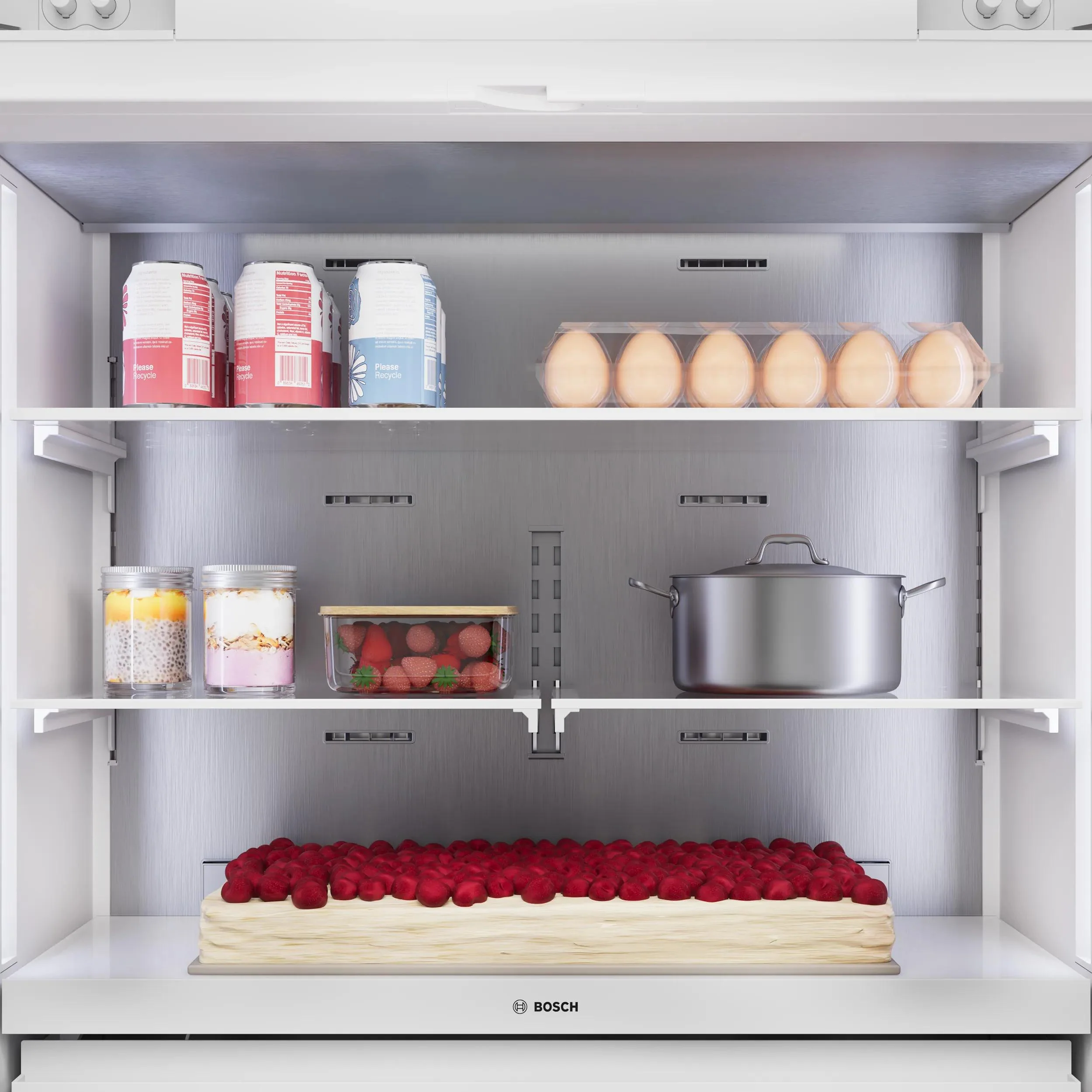 Bosch Réfrigérateur à congélateur inférieur intégré de 36 po., 20.1 pi.cu. avec connectivité Wi-Fi B36BT130NS - Image 11