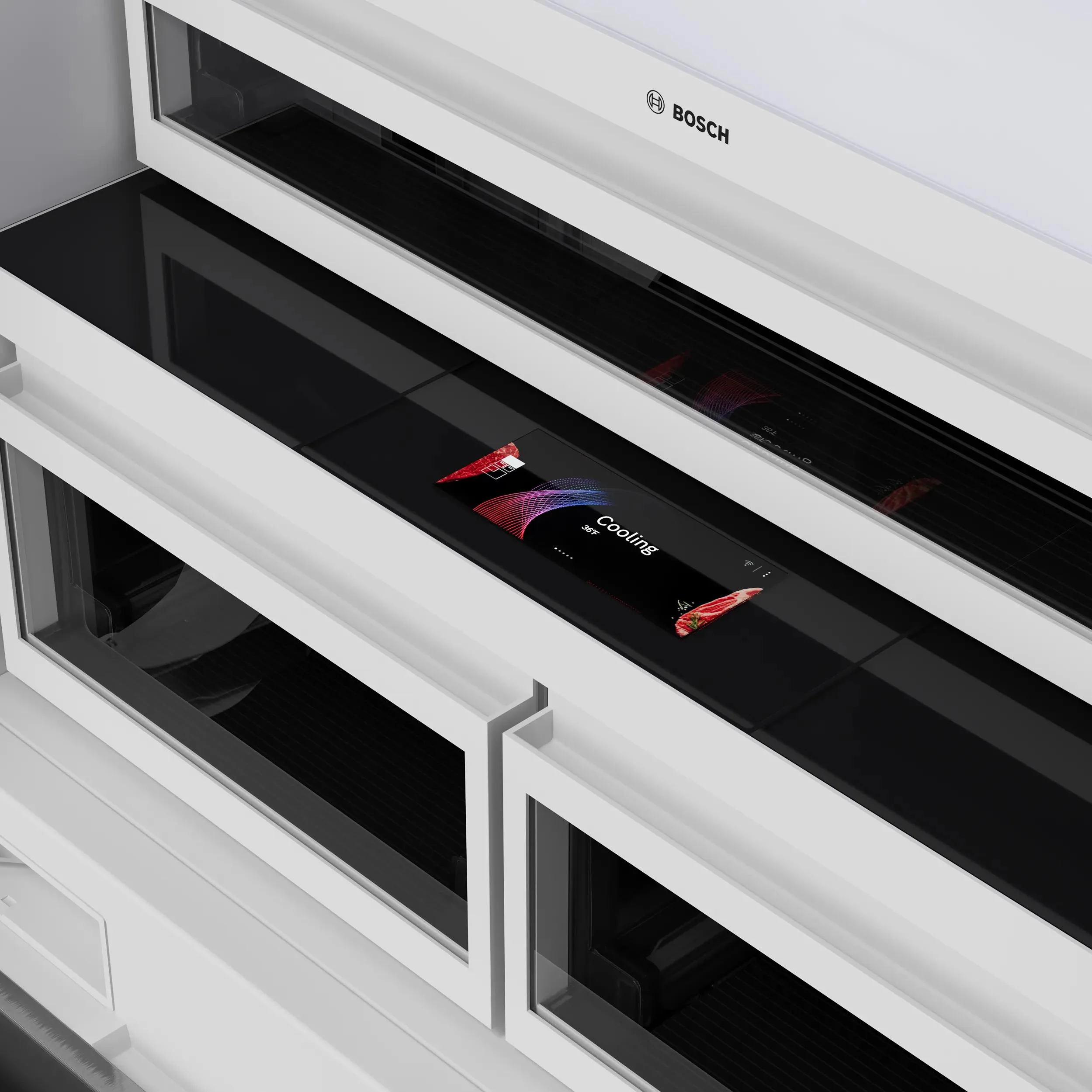 Bosch Réfrigérateur à congélateur inférieur intégré de 36 po., 20.1 pi.cu. avec connectivité Wi-Fi B36BT130NS - Image 12