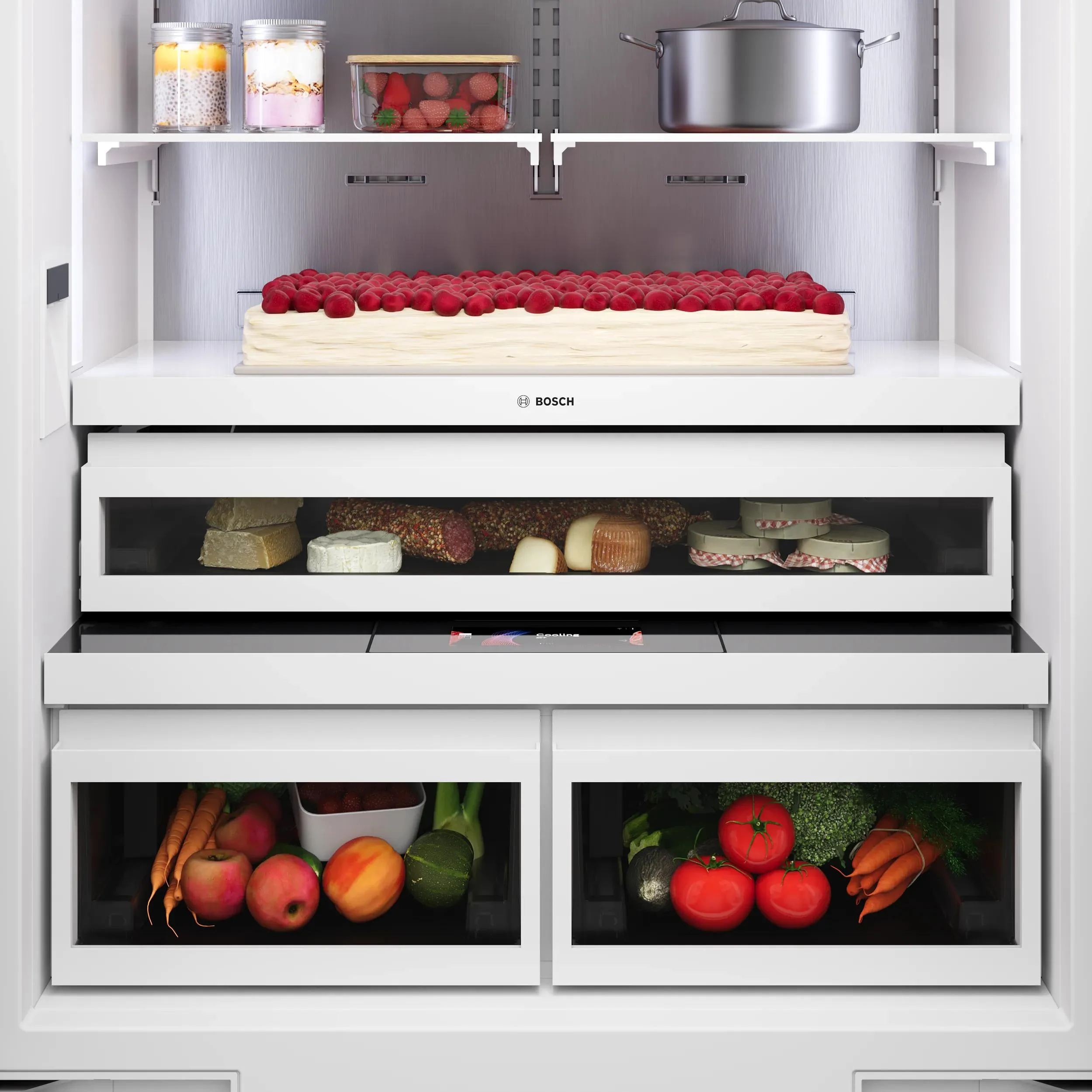 Bosch Réfrigérateur à congélateur inférieur intégré de 36 po., 20.1 pi.cu. avec connectivité Wi-Fi B36BT130NS - Image 14