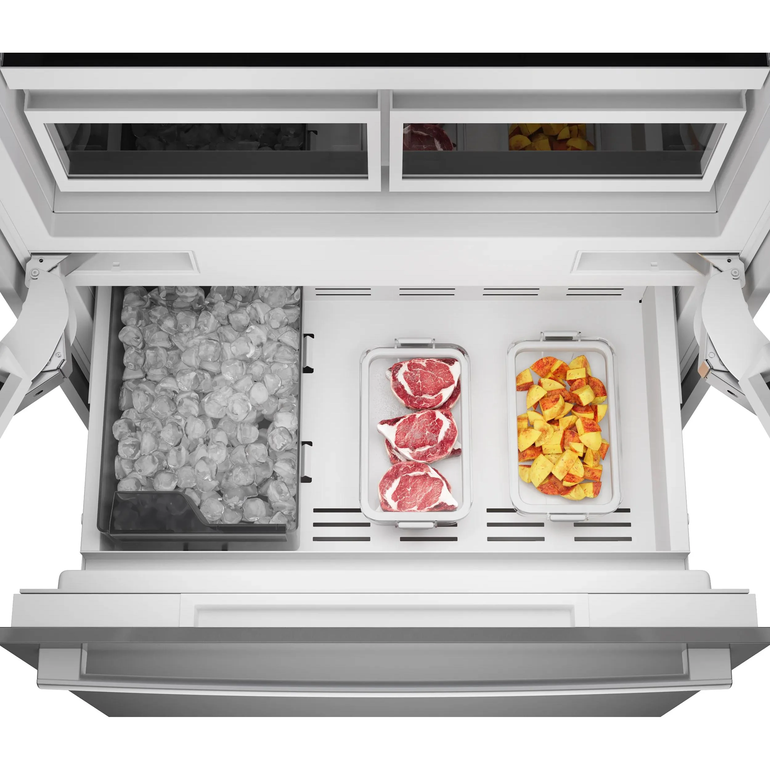 Bosch Réfrigérateur à congélateur inférieur intégré de 36 po., 20.1 pi.cu. avec connectivité Wi-Fi B36BT130NS - Image 4