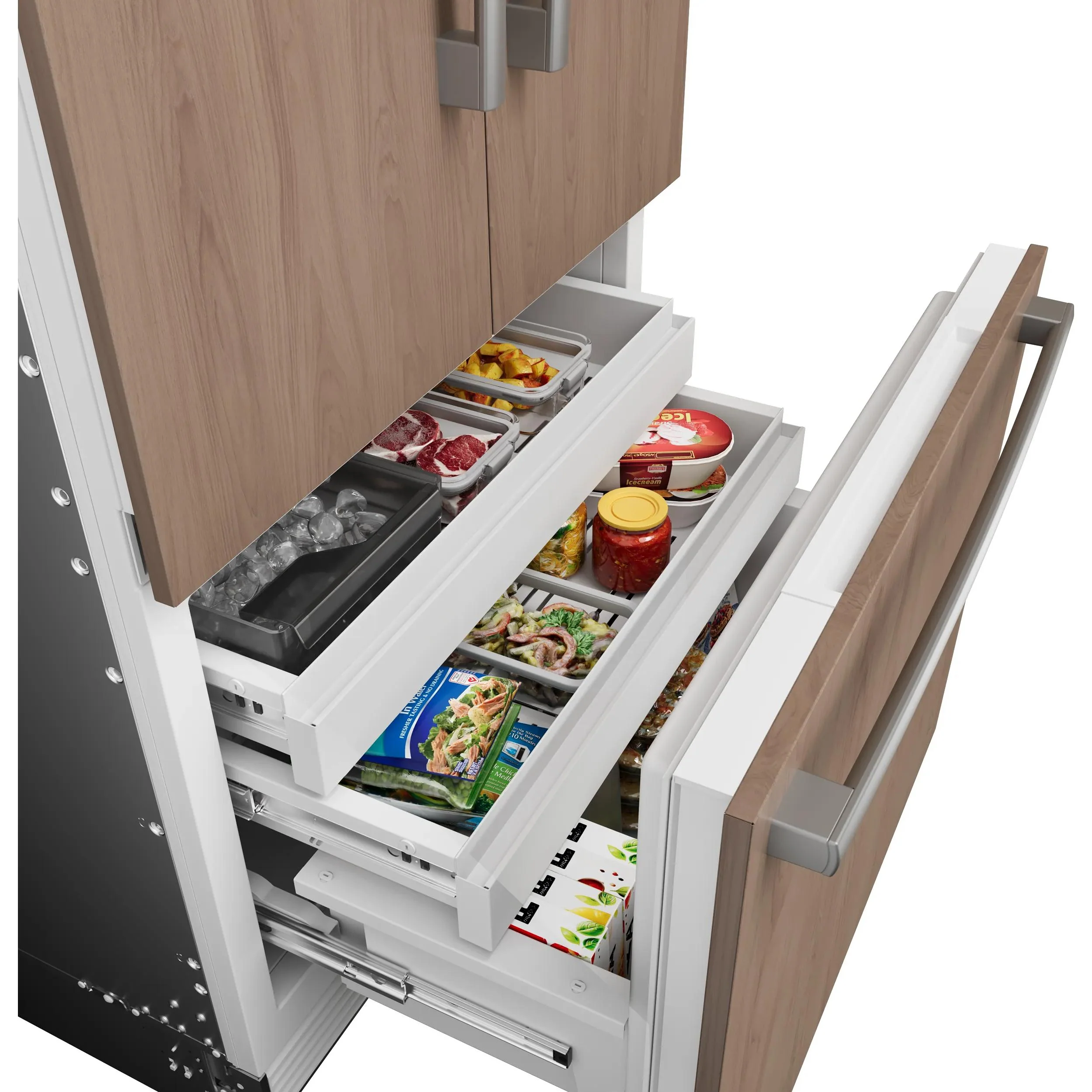 Bosch Réfrigérateur à congélateur inférieur intégré de 36 po., 20.1 pi.cu. avec connectivité Wi-Fi B36IT100NP - Image 10