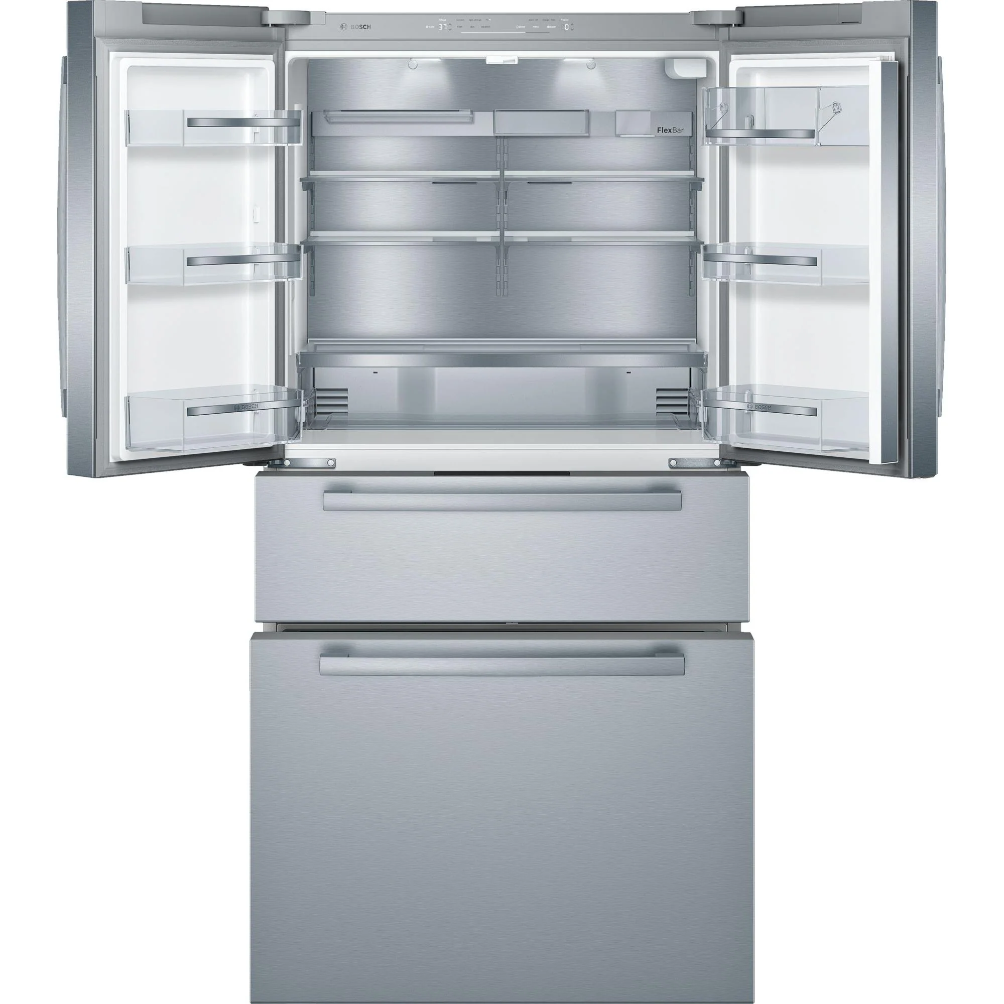 Bosch Réfrigérateur quatre portes avec porte à deux battants à profondeur de comptoir de 36 po, 21 pi.cu. avec tiroir VitaFreshPro™ B36CL80SNS - Image 11