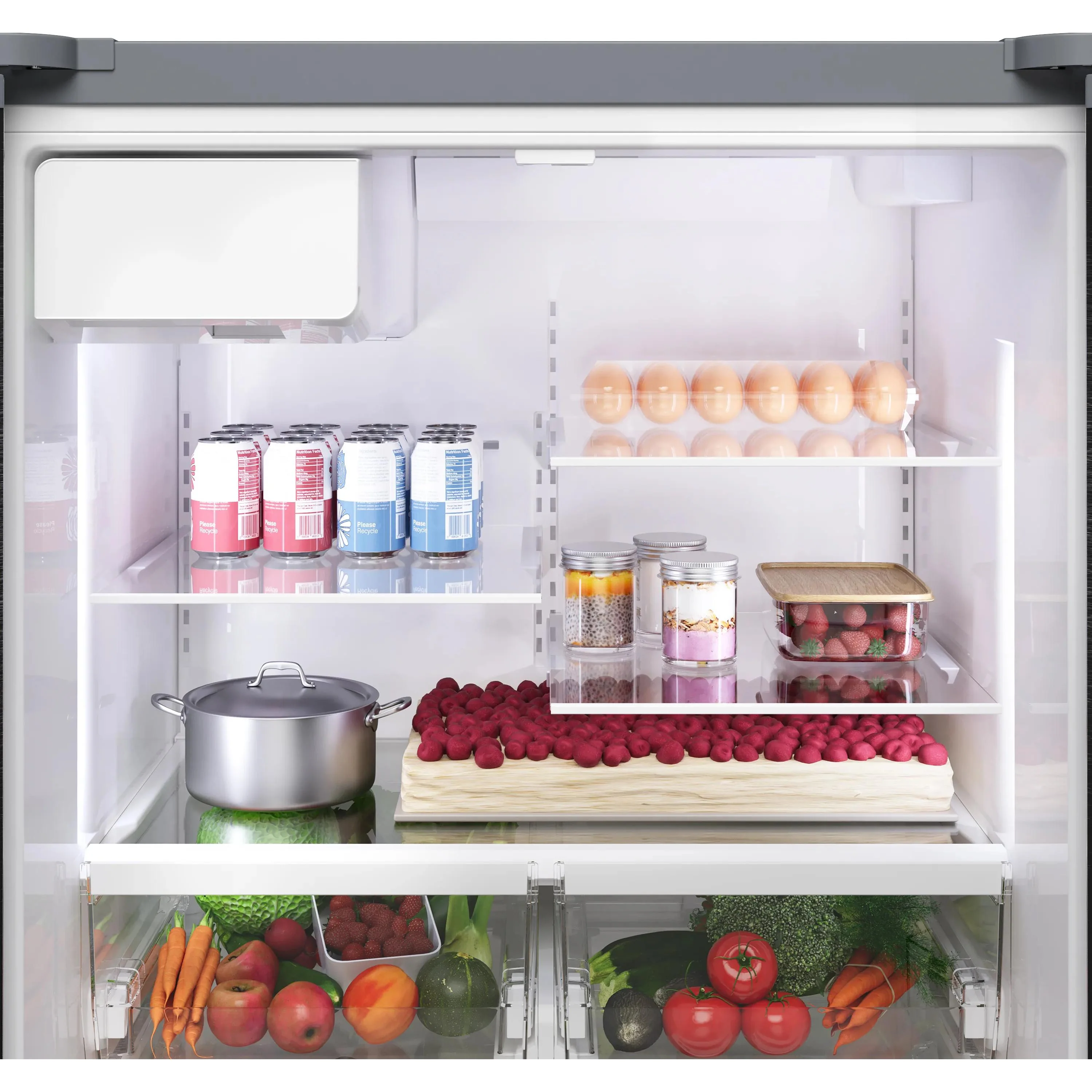 Bosch Réfrigérateur trois portes à profondeur de comptoir de 36 po., 21,6 pi.cu. avec connectivité Wi-Fi B36CD10ENS - Image 7