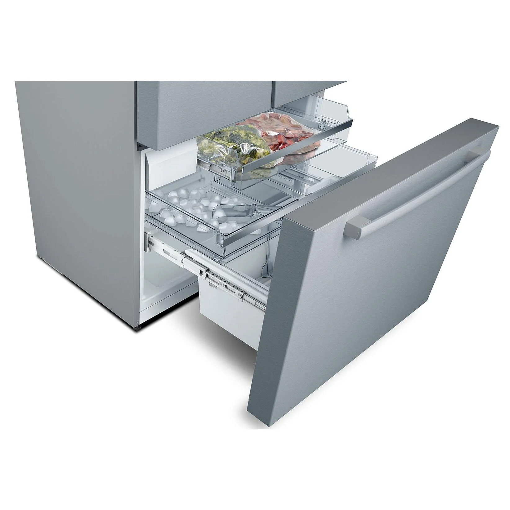 Bosch Réfrigérateur trois portes avec porte à deux battants à profondeur de comptoir de 36 po, 21 pi.cu. avec tiroir VitaFreshPro™ - Image 13
