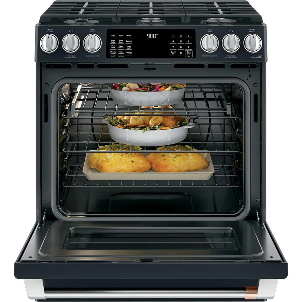 Café Cuisinière biénergie encastrable de 30 po avec tiroir chauffant CC2S900P3MD1 - Image 4