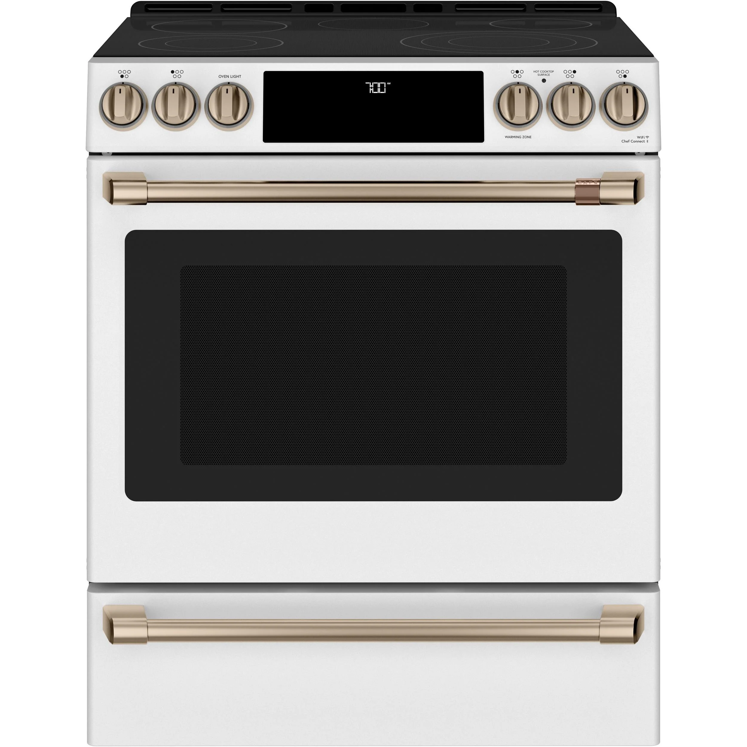 Café Cuisinière encastrable électrique de 30 po avec tiroir chauffant CCES700P4MW2