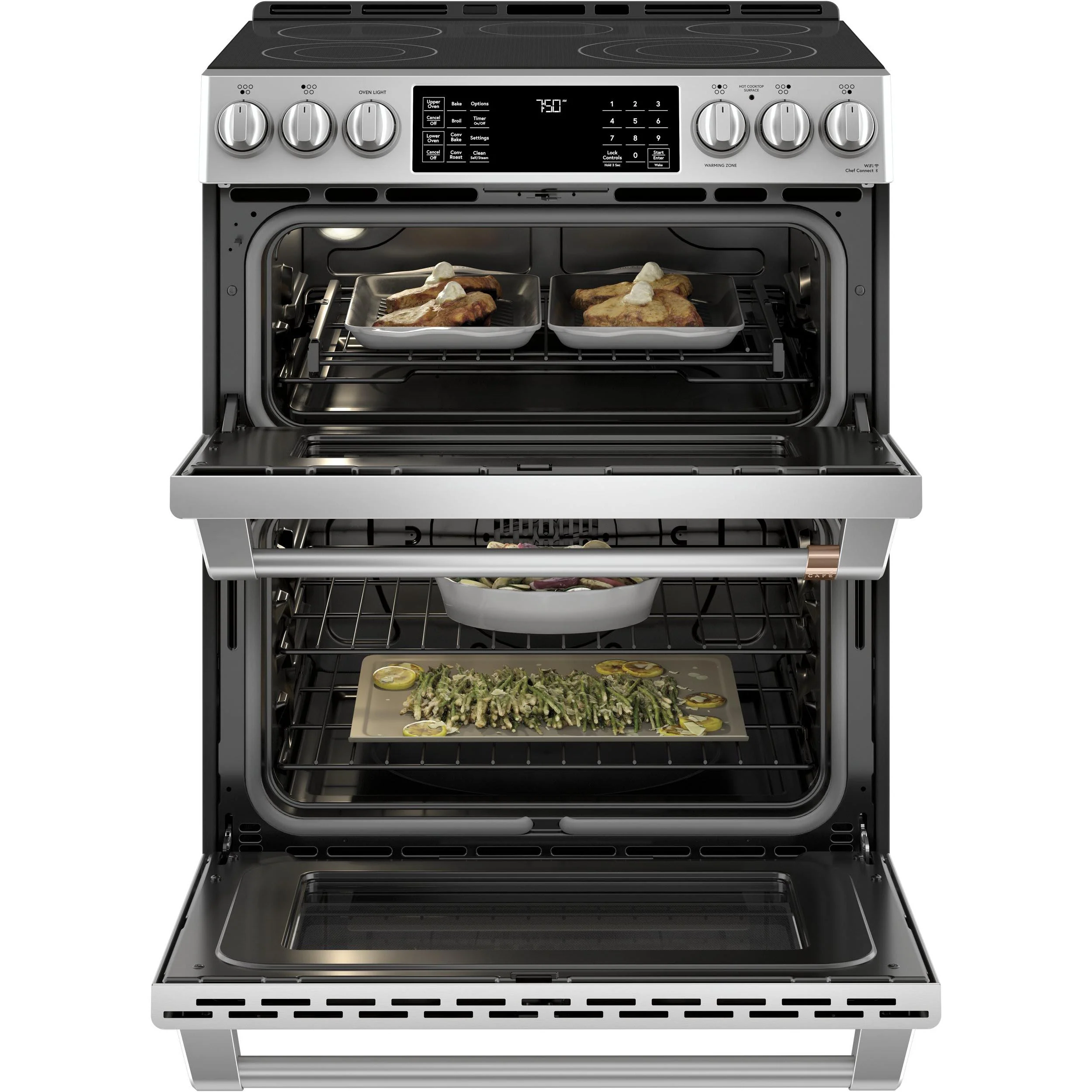 Café Cuisinière encastrable électrique de 30 pouces avec Wi-Fi CCES750P2MS1 - Image 2