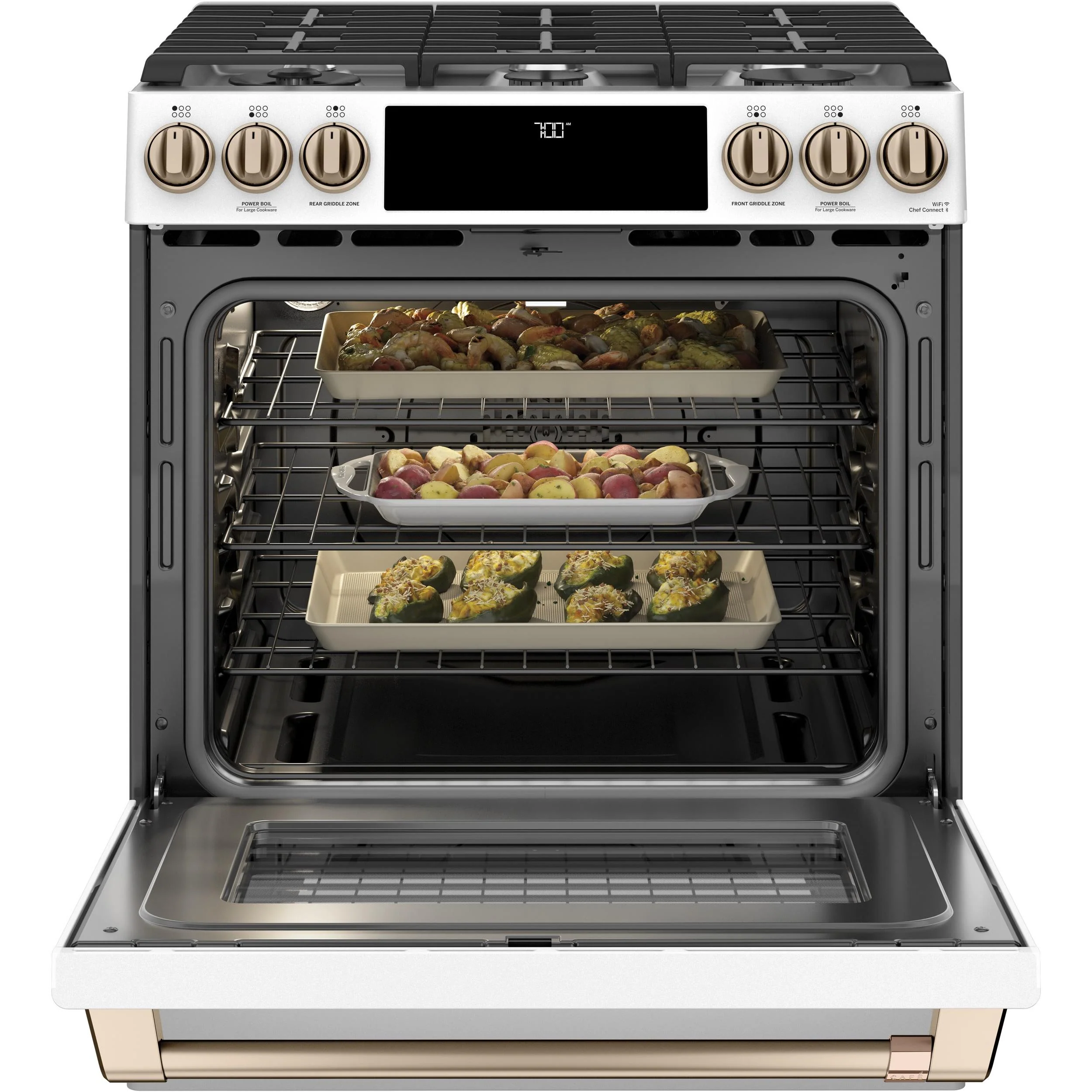 Café Cuisinière intégrée à gaz de 30 po avec technologie convection CCGS700P4MW2 - Image 5