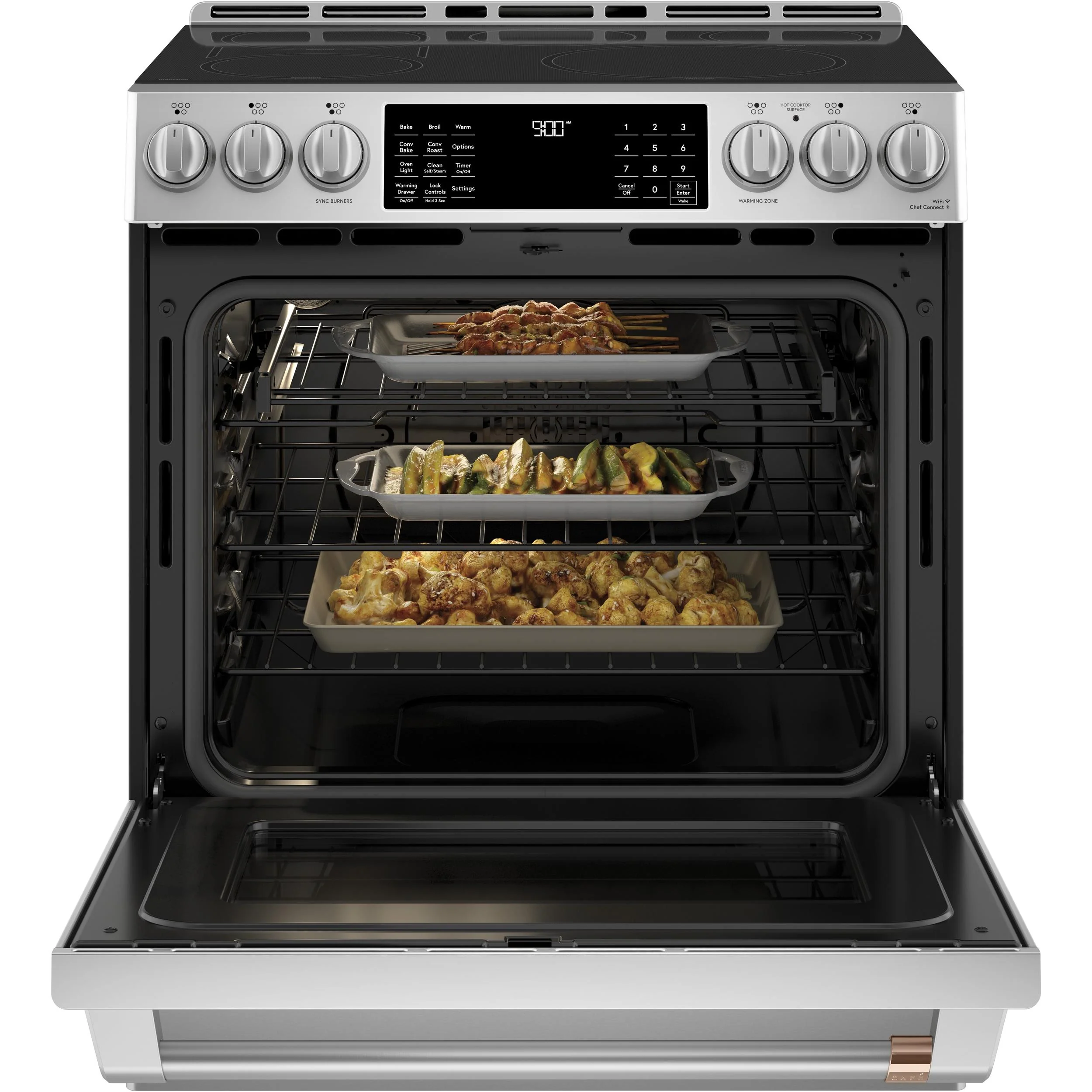 Café Cuisinière intégrée à induction de 30 po avec tiroir réchaud CCHS900P2MS1 - Image 3