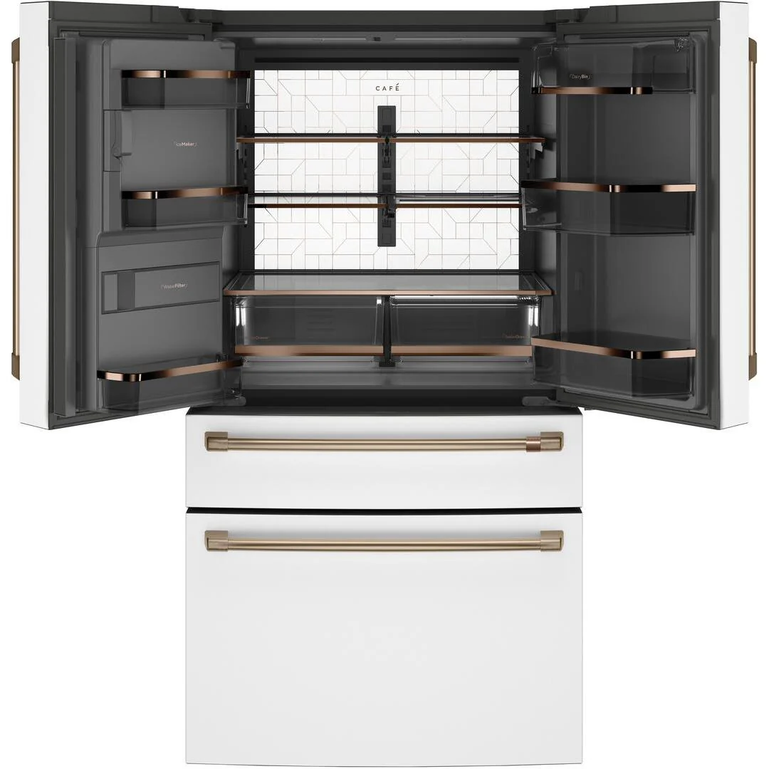 Café Réfrigérateur quatre portes avec porte à deux battants amovible à profondeur de comptoir de 36 po., 22.3 pi.cu. avec Wi-Fi CXE22DP4PW2 - Image 4