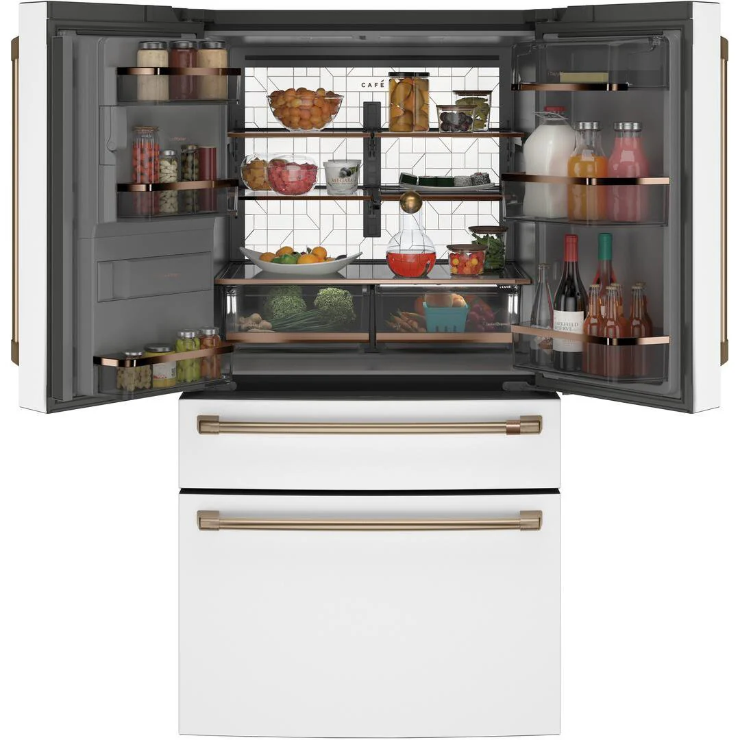 Café Réfrigérateur quatre portes avec porte à deux battants amovible à profondeur de comptoir de 36 po., 22.3 pi.cu. avec Wi-Fi CXE22DP4PW2 - Image 5