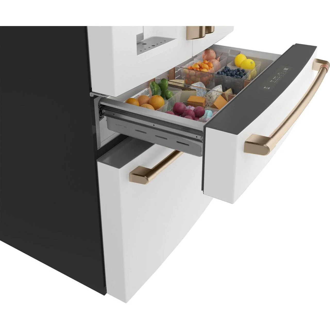 Café Réfrigérateur quatre portes avec porte à deux battants amovible à profondeur de comptoir de 36 po., 22.3 pi.cu. avec Wi-Fi CXE22DP4PW2 - Image 8