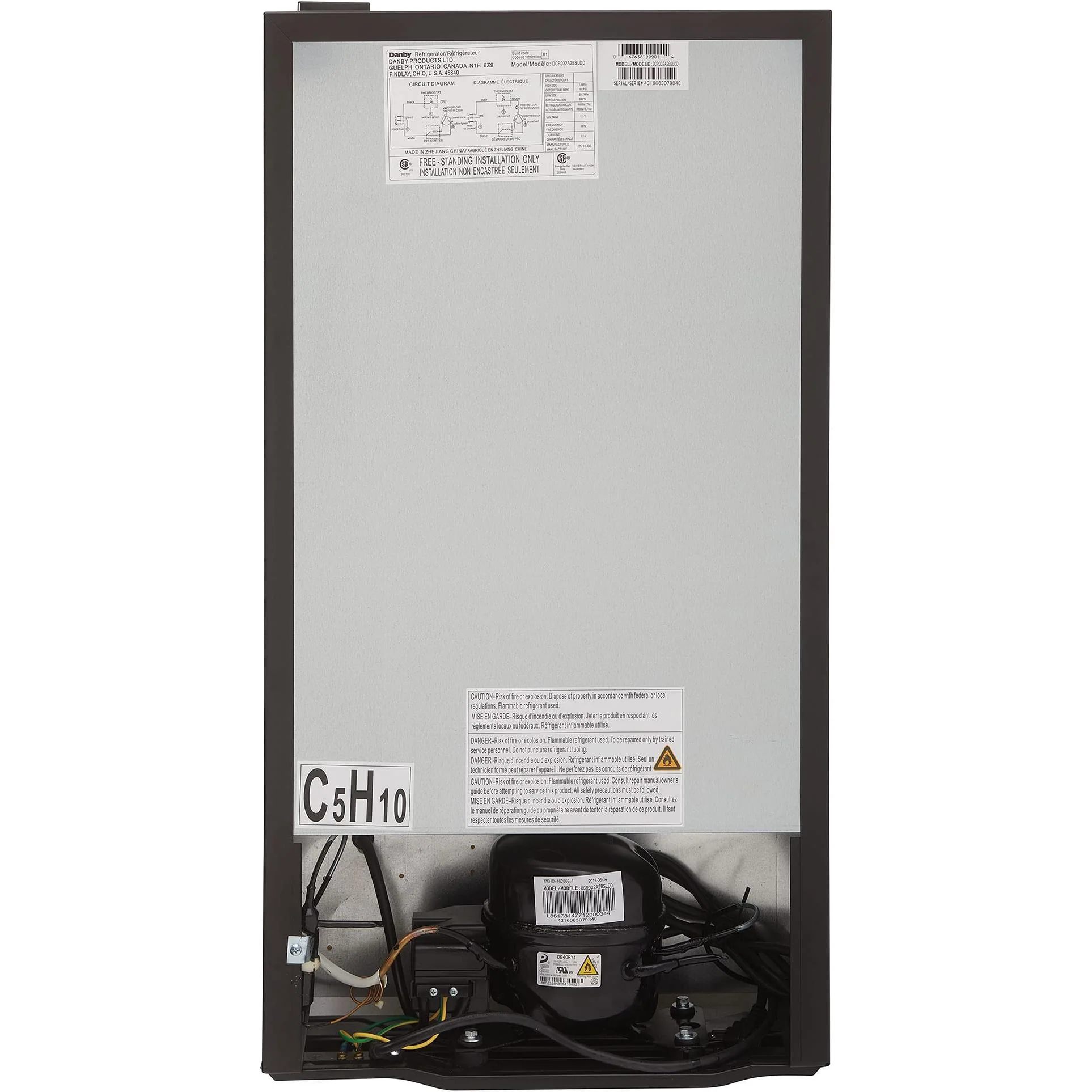 Danby Réfrigérateur compact de 18 po, 3.2 pi cu DCR032A2BSLDD - Image 8