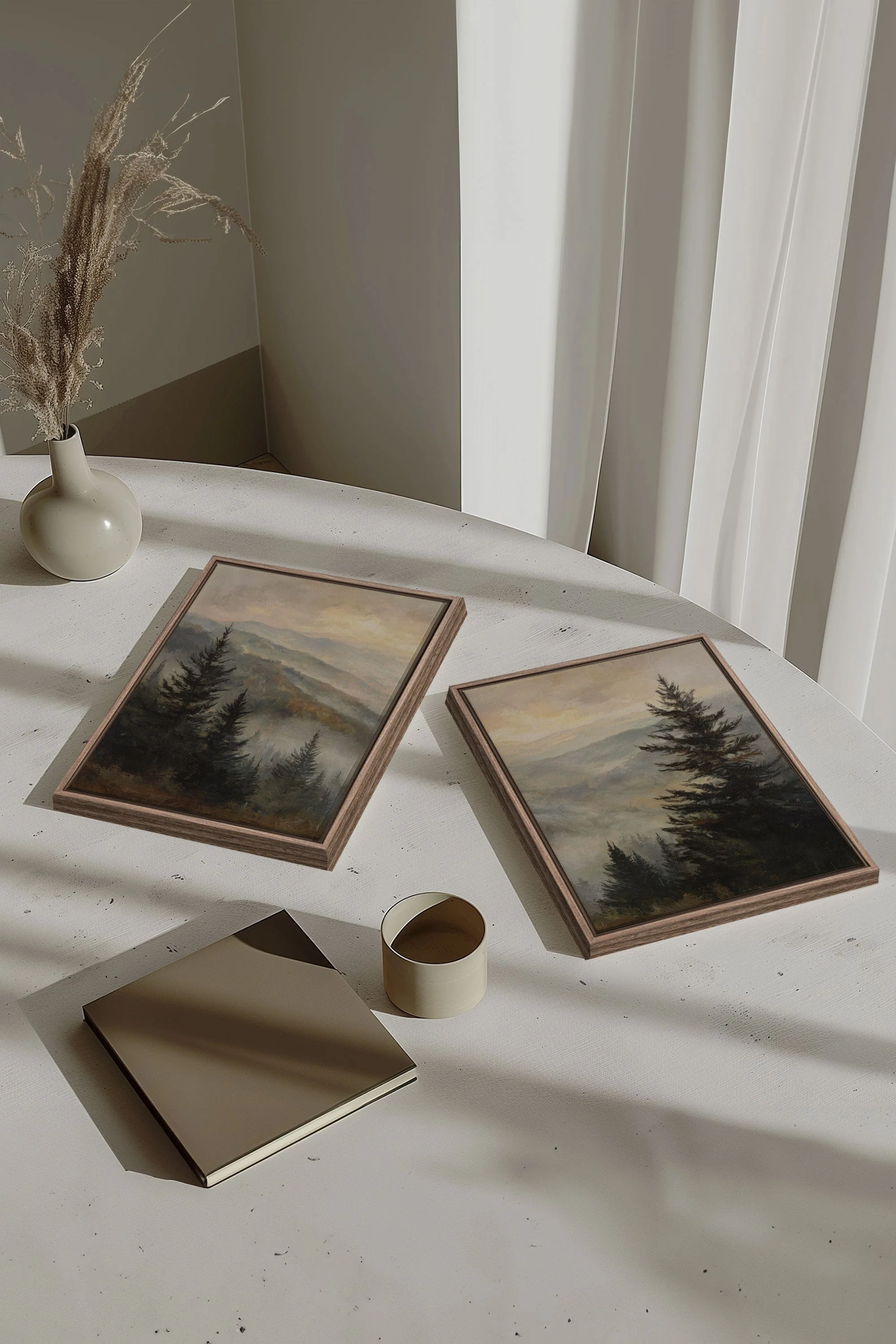 ECHOES IN THE MIST DUO (2 Oeuvres sur toile étirée) - Image 3