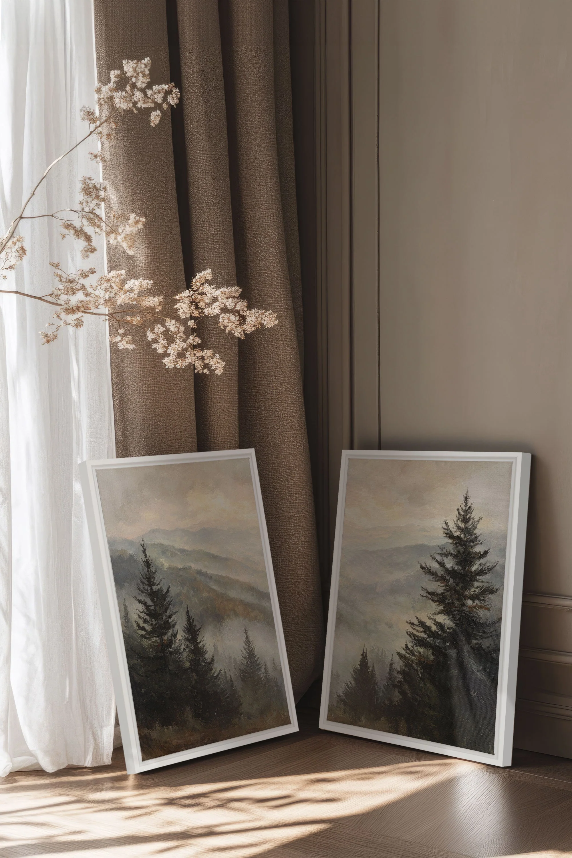 ECHOES IN THE MIST DUO (2 Oeuvres sur toile étirée) - Image 5