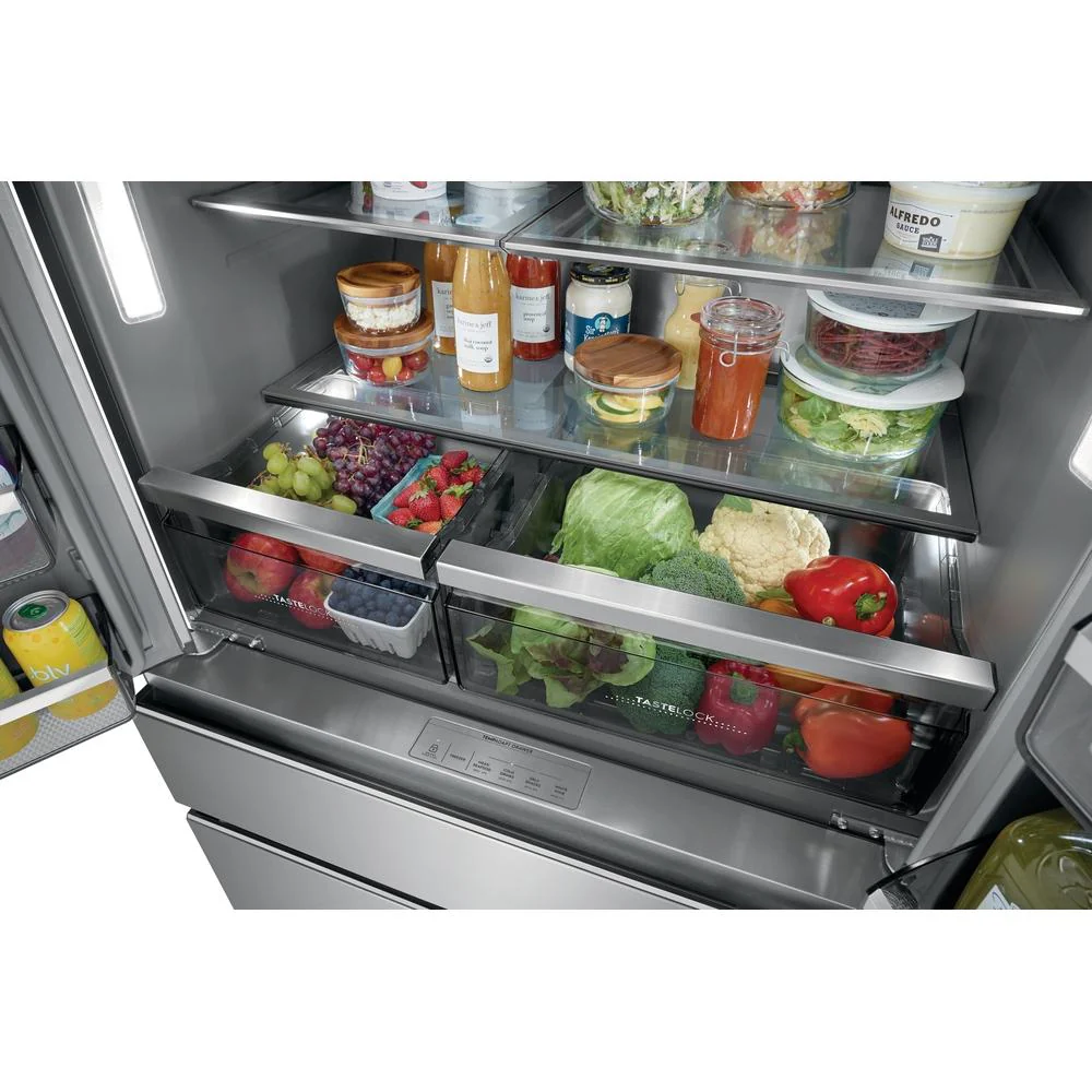 Electrolux Réfrigérateur quatre portes avec porte à deux battants à profondeur de comptoir avec tiroir TempAdapt™ ERMC2295AS - Image 10