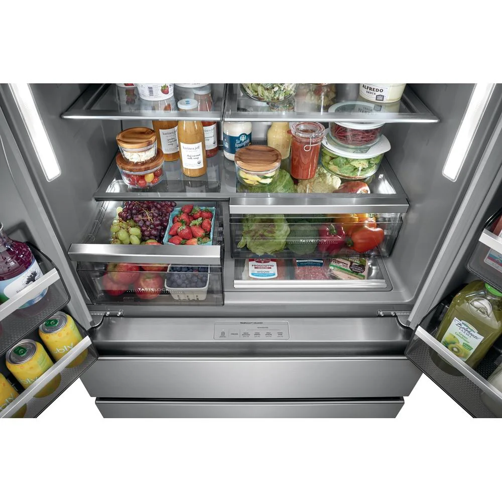 Electrolux Réfrigérateur quatre portes avec porte à deux battants à profondeur de comptoir avec tiroir TempAdapt™ ERMC2295AS - Image 11