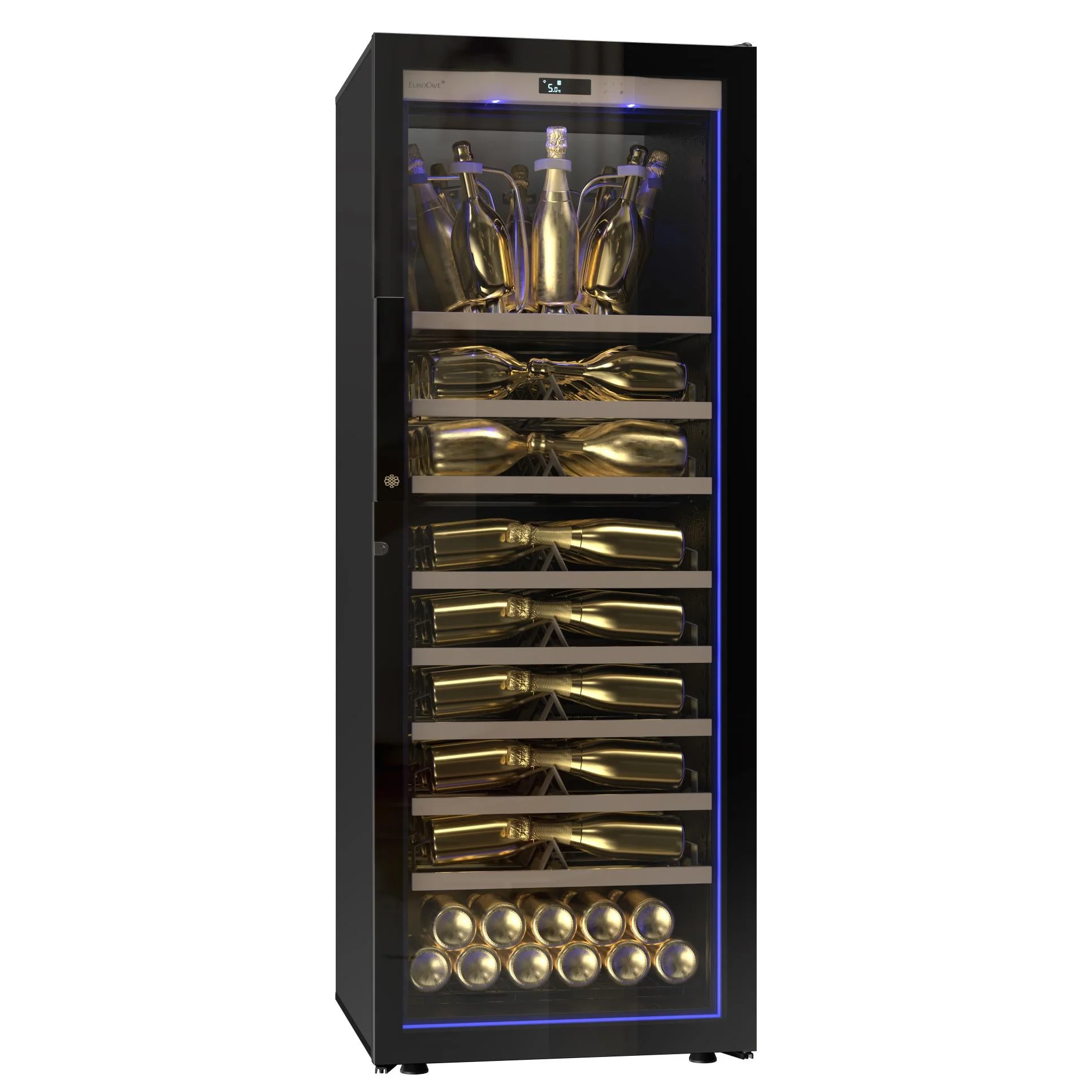 EuroCave Cabinet à vin Le Champagne Divine de 75 bouteilles V-CHAMP-L LUX - Image 4
