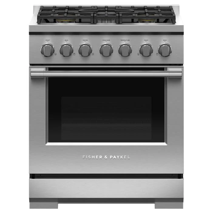 Fisher & Paykel Cuisinière amovible à gaz de 30 po. avec brûleurs Dual Flow Burners™ RGV3-305-N