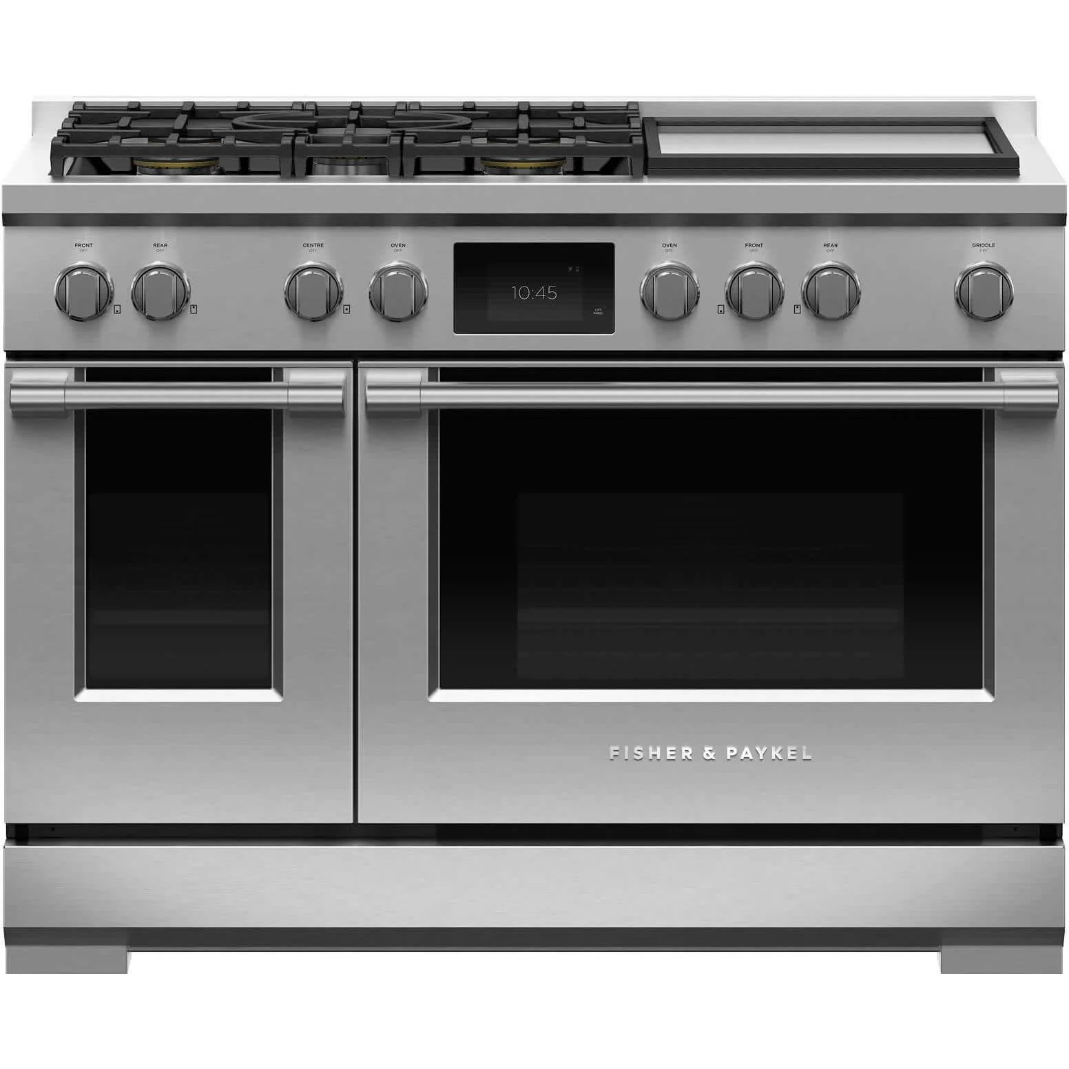 Fisher & Paykel Cuisinière biénergie amovible de 48 po avec plaque chauffante RDV3-485GD-N