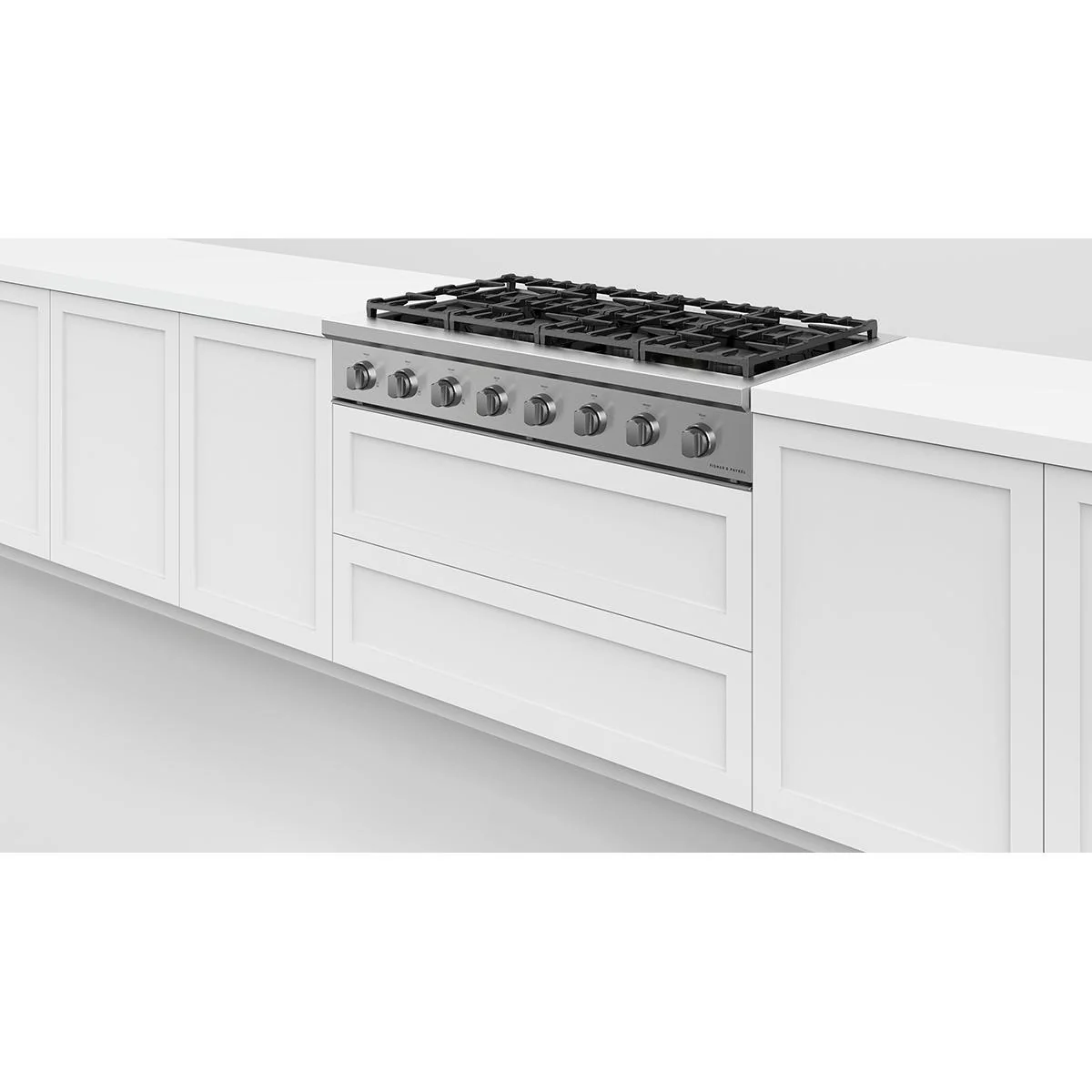 Fisher & Paykel Dessus de cuisinière intégré à gaz de 48 po. avec 8 brûleurs CPV3-488-N - Image 4