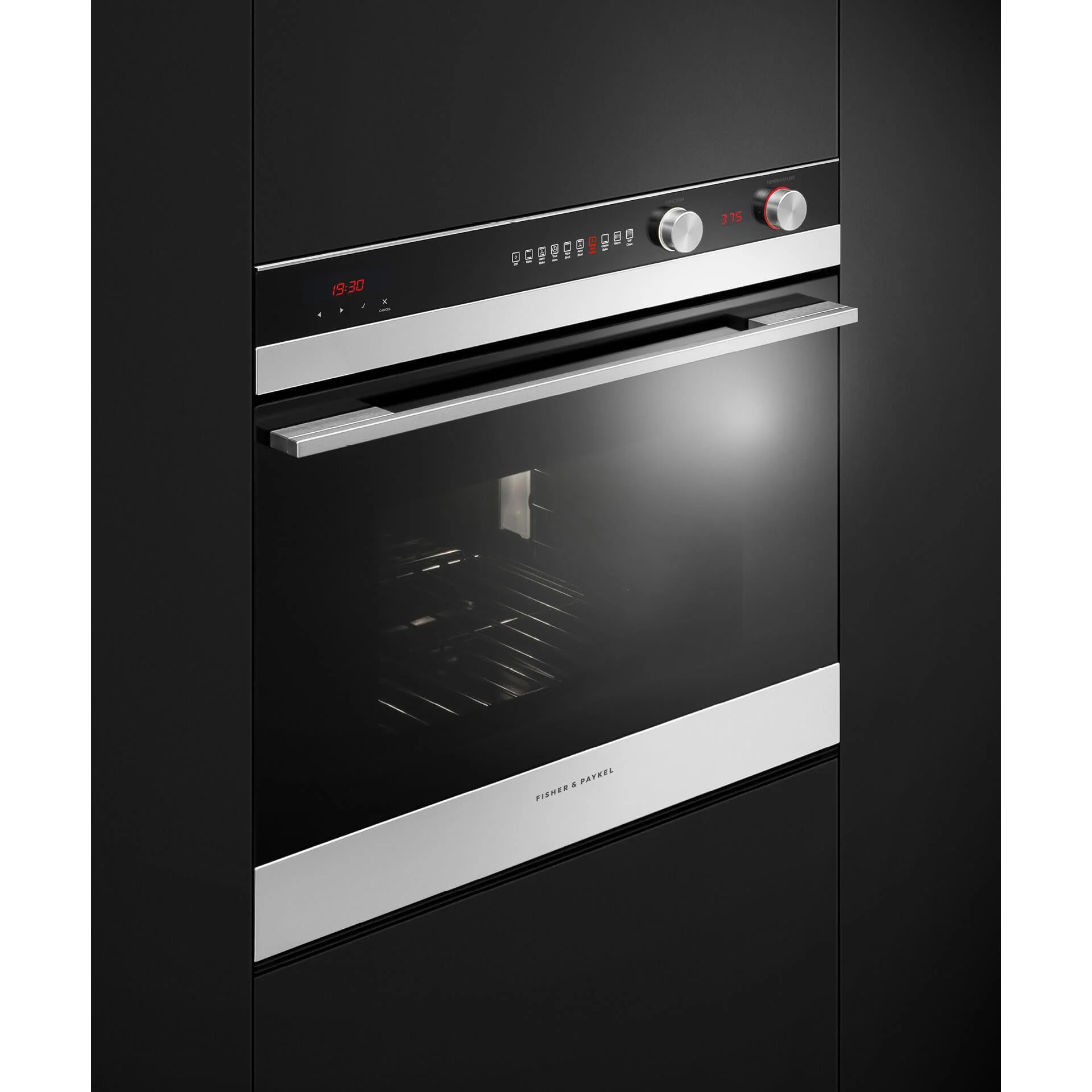 Fisher & Paykel Four mural encastré simple de 30 po, 4,1 pi cu avec technologie AeroTech™ OB30SCEPX3 N - Image 4