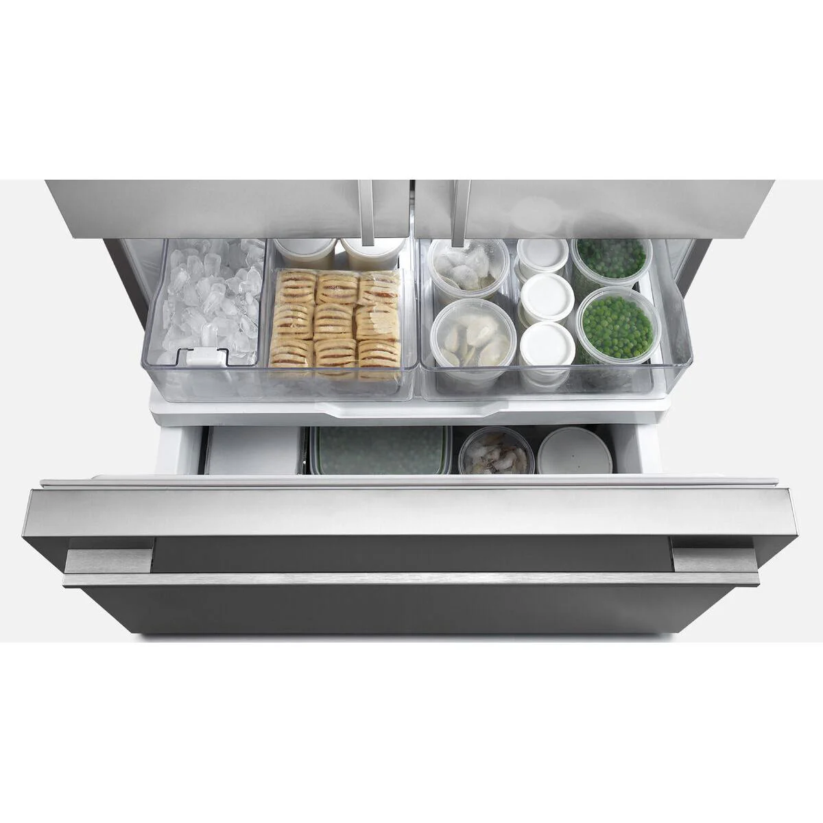 Fisher & Paykel Réfrigérateur trois portes avec porte à deux battants à profondeur de comptoir de 36 po, 20,1 pi cu avec machine à glaçons interne RF201AHJSX1 - Image 7