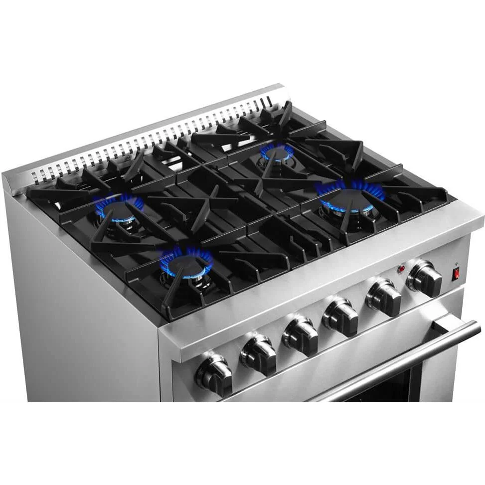 Forno Cuisinière autoportante à bi-énergie de 30 pouces avec technologie convection européenne véritable FFSGS6197-30 - Image 10