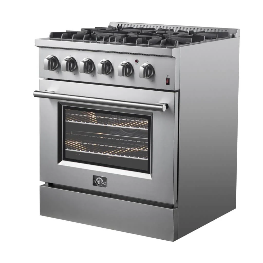Forno Cuisinière autoportante à bi-énergie de 30 pouces avec technologie convection européenne véritable FFSGS6197-30 - Image 11