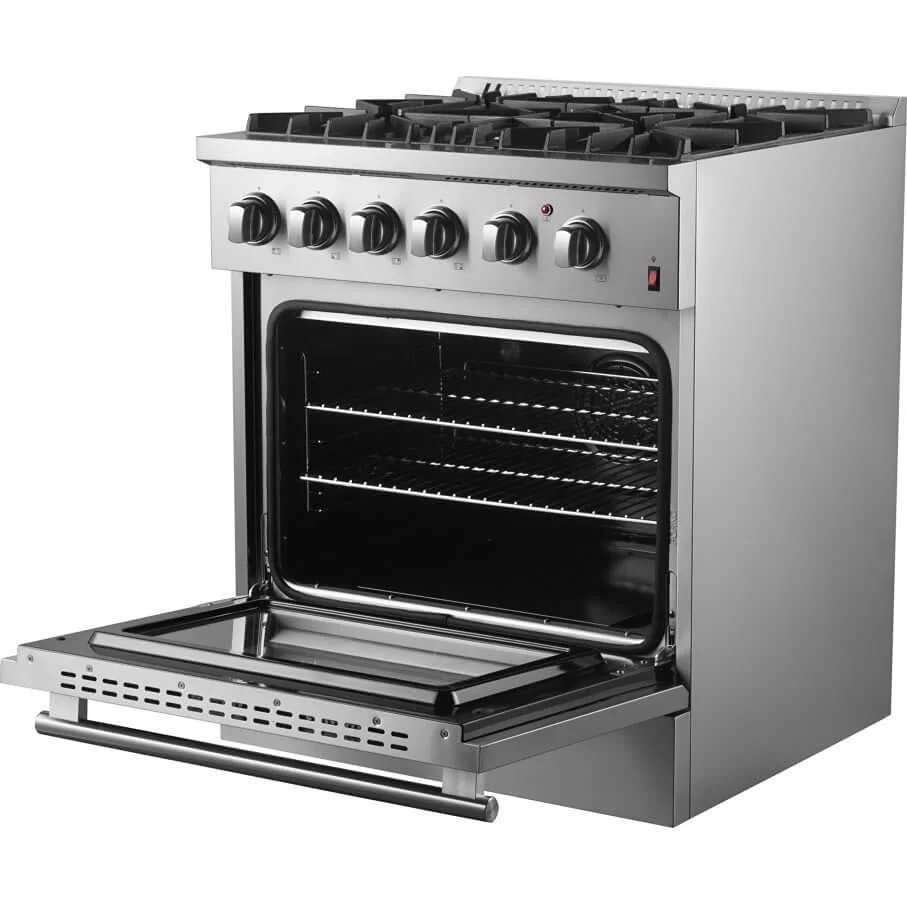 Forno Cuisinière autoportante à bi-énergie de 30 pouces avec technologie convection européenne véritable FFSGS6197-30 - Image 12