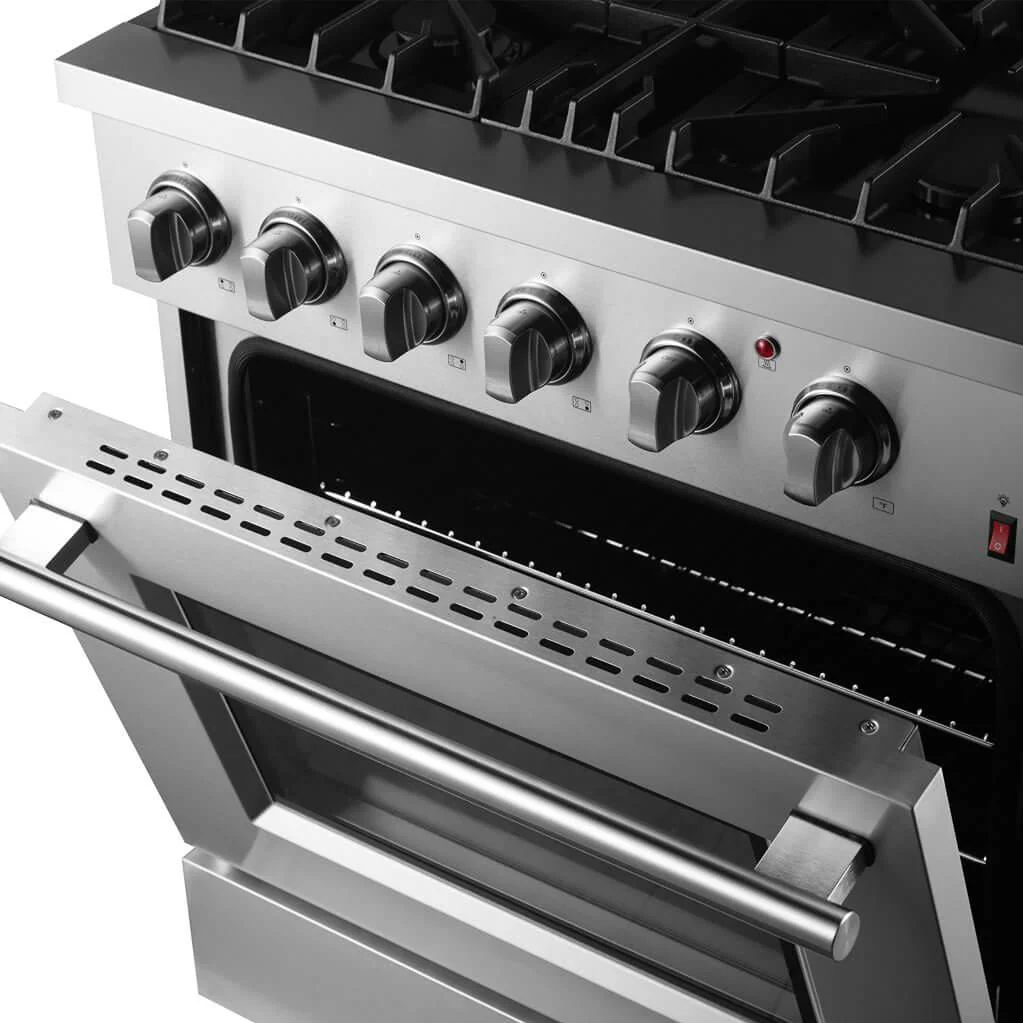 Forno Cuisinière autoportante à bi-énergie de 30 pouces avec technologie convection européenne véritable FFSGS6197-30 - Image 6