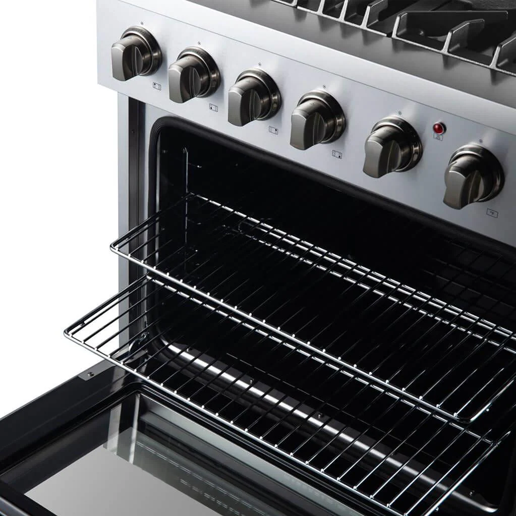 Forno Cuisinière autoportante à bi-énergie de 30 pouces avec technologie convection européenne véritable FFSGS6197-30 - Image 7