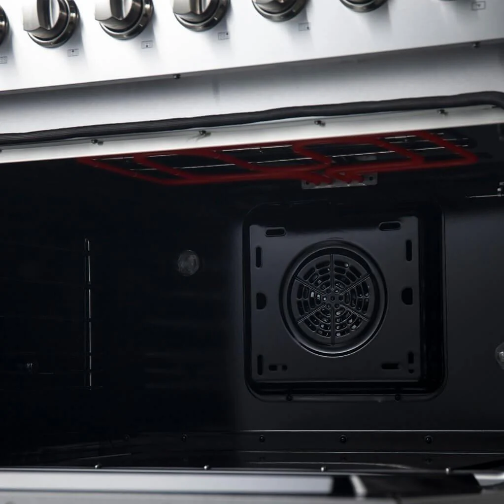 Forno Cuisinière autoportante à bi-énergie de 36 pouces avec technologie convection européenne véritable FFSGS6197-36 - Image 12